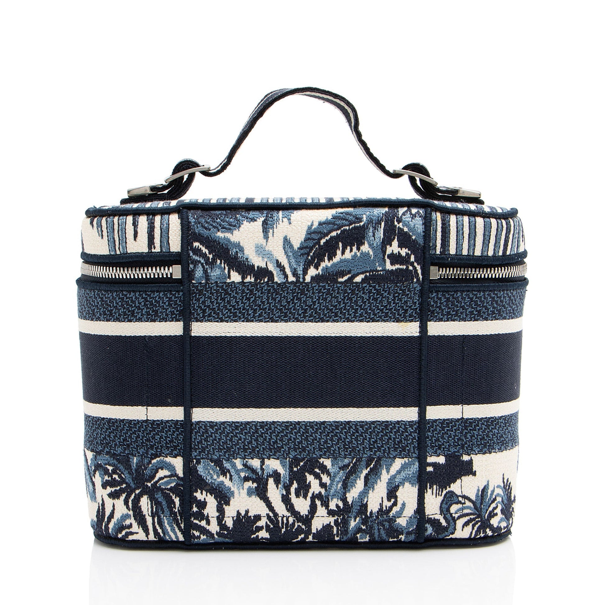Dior Palms travel Vanity Case Shf Utxjlh Satchel Bag Canvas Embroidered