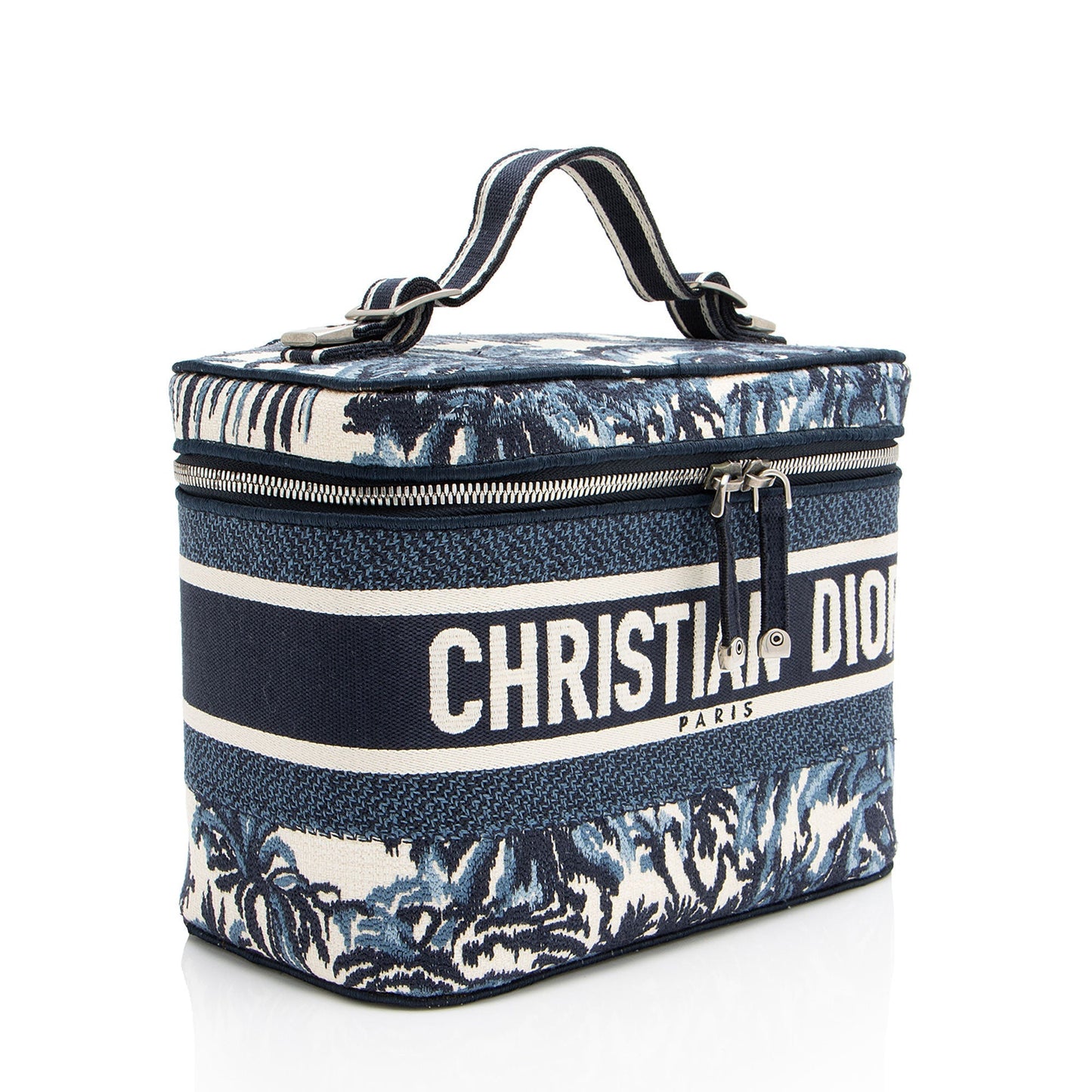 Dior Palms travel Vanity Case Shf Utxjlh Satchel Bag Canvas Embroidered