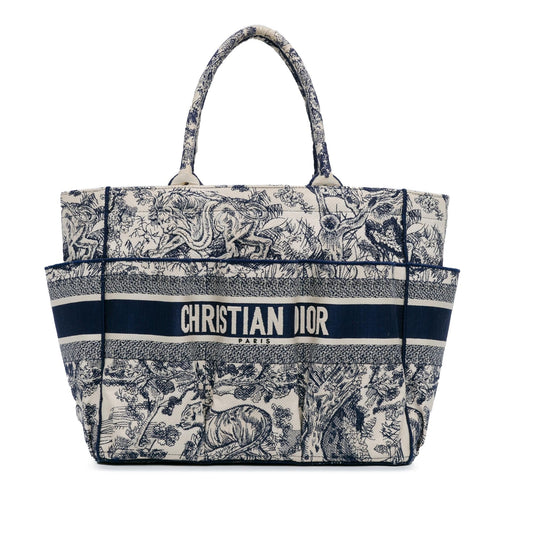 Dior Toile De Jouy Catherine Tote Shg Onfvyr Embroidered Tote Bag