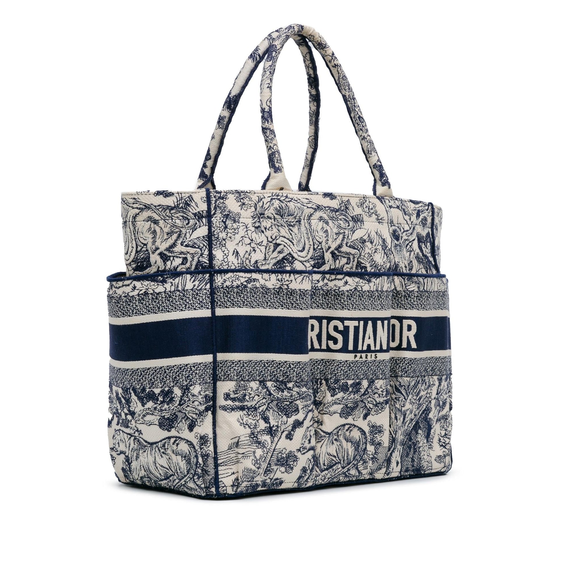Dior Toile De Jouy Catherine Tote Shg Onfvyr Embroidered Tote Bag