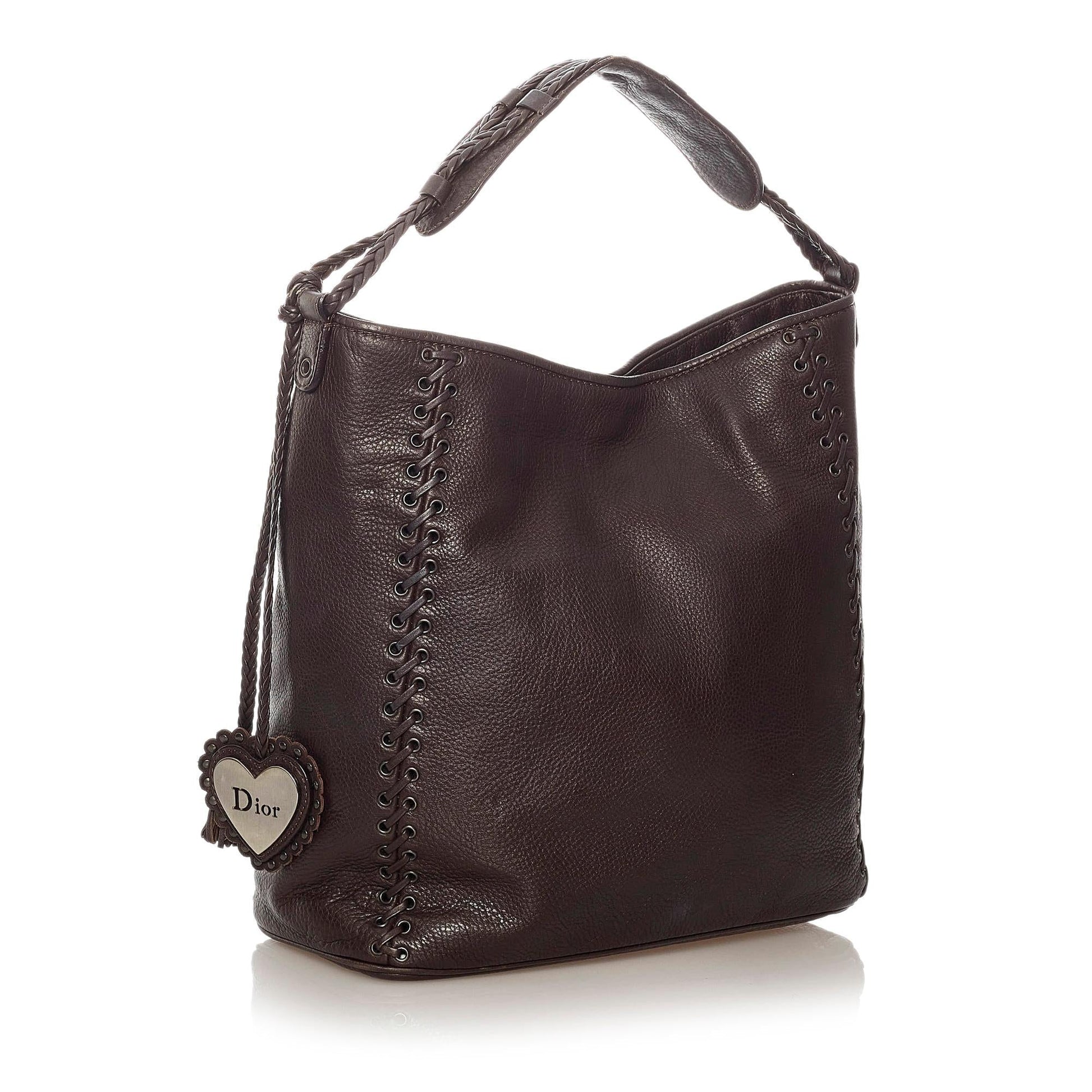 Dior Ethnic Shoulder Bag Shg Leather