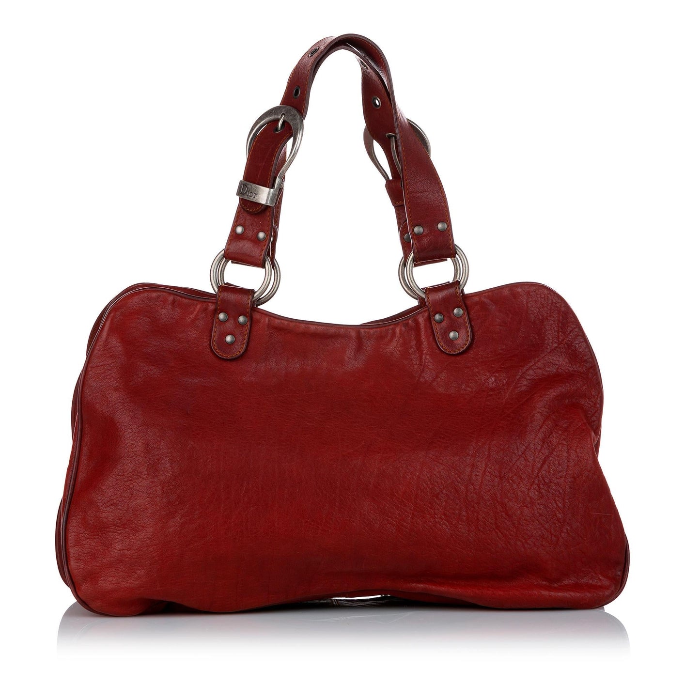 Dior Gaucho Saddle Handbag Shg Leather Satchel Bag