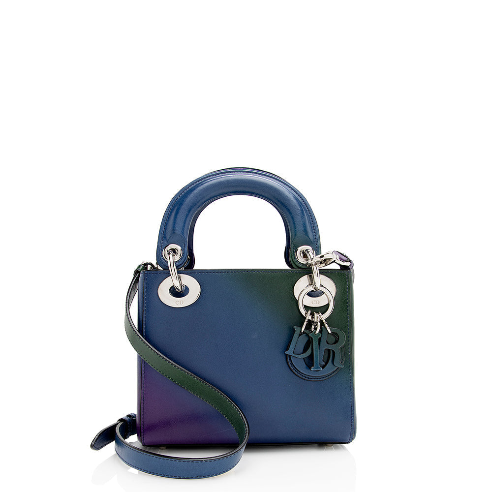 Dior Gradient Lady Tote Shf Leather Mini Tote Bag