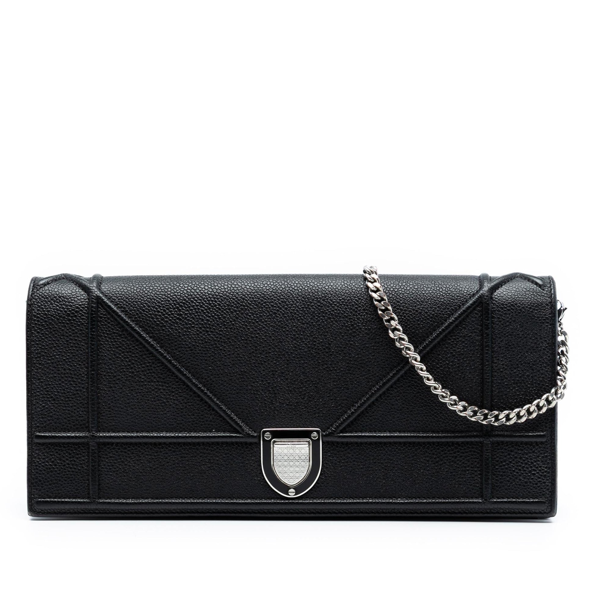 Dior Grained Calfskin ama Pochette Clutch Clutch Bag