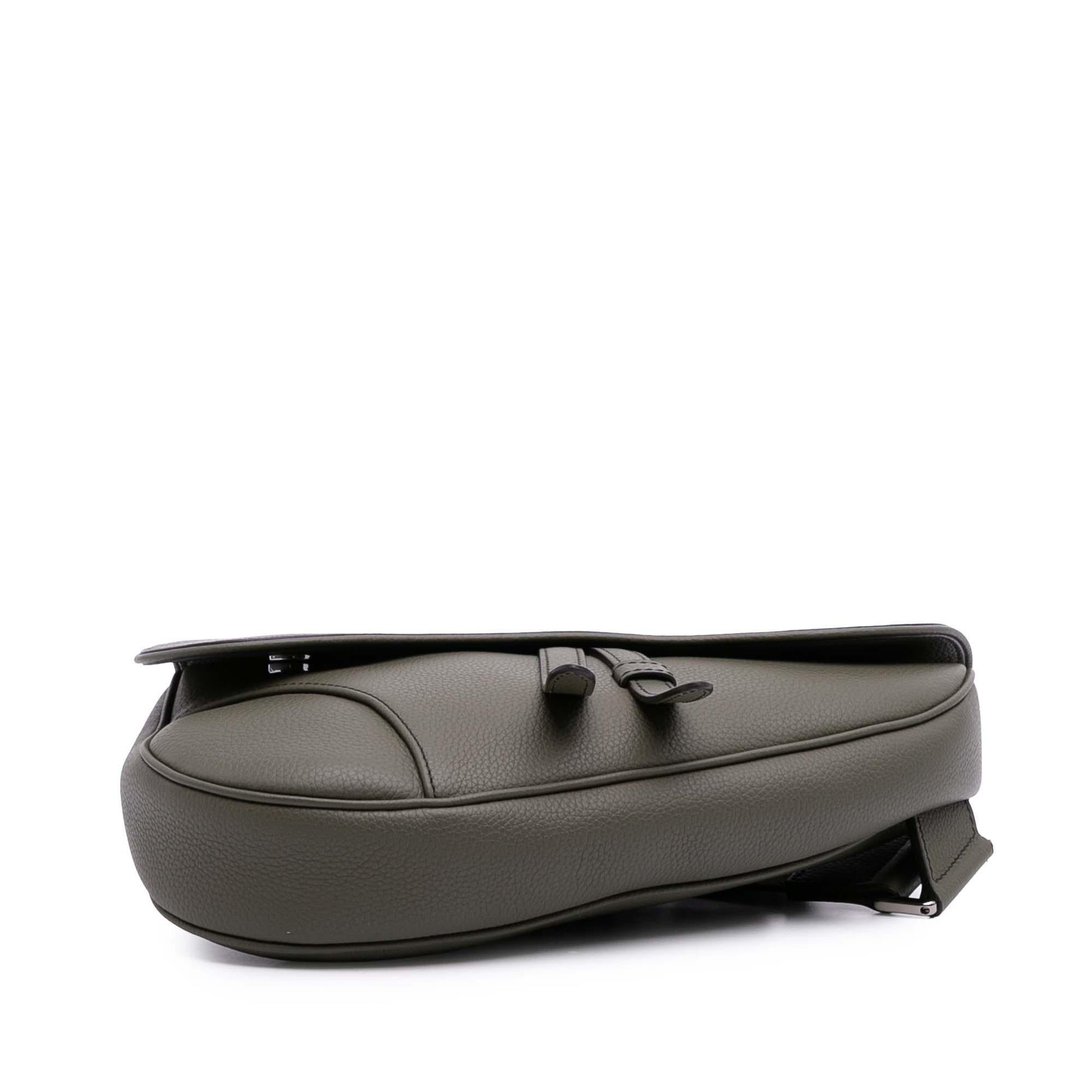 Dior Grained Calfskin Saddle Bag Crossbody Bag Saddle Bag 3