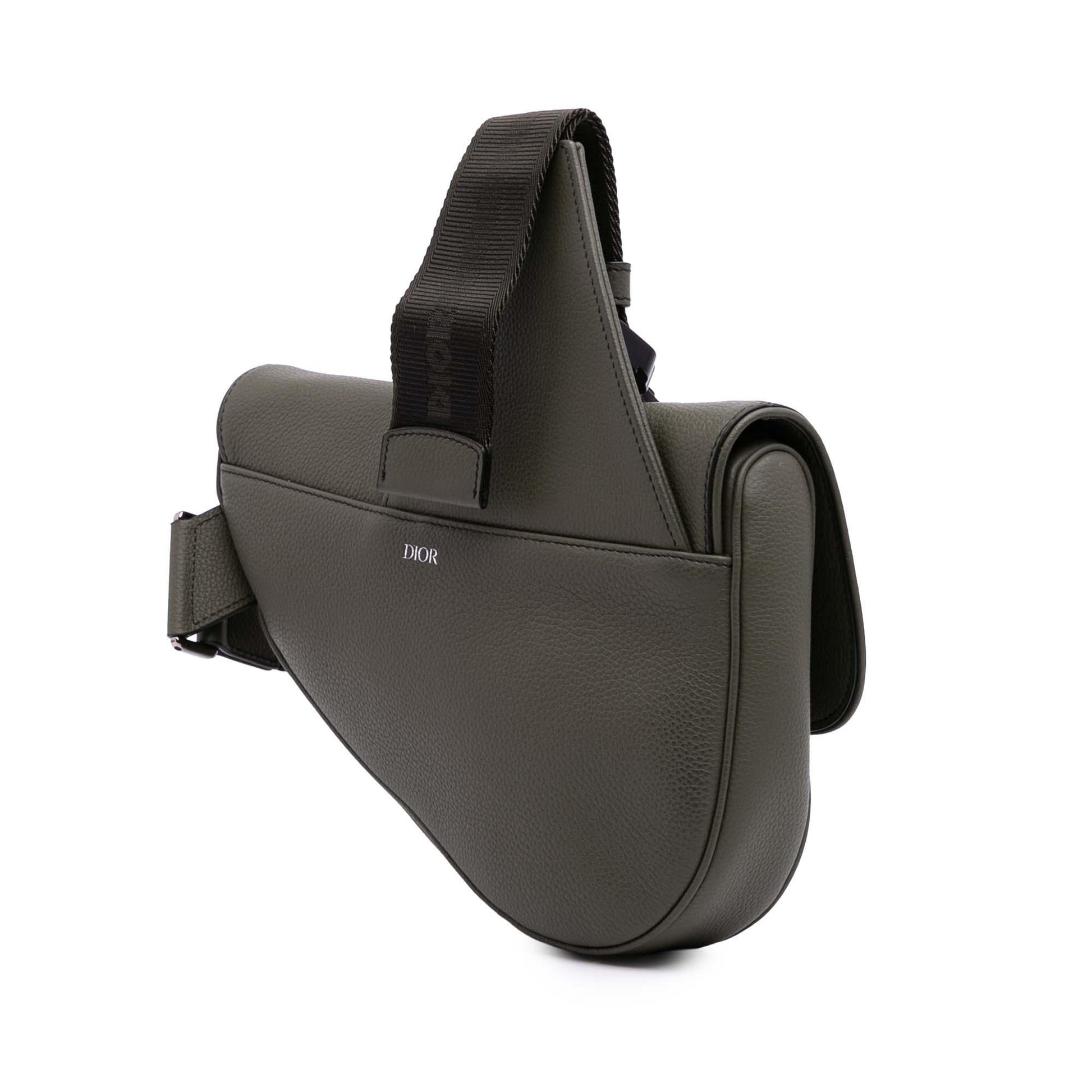 Dior Grained Calfskin Saddle Bag Crossbody Bag Saddle Bag 4