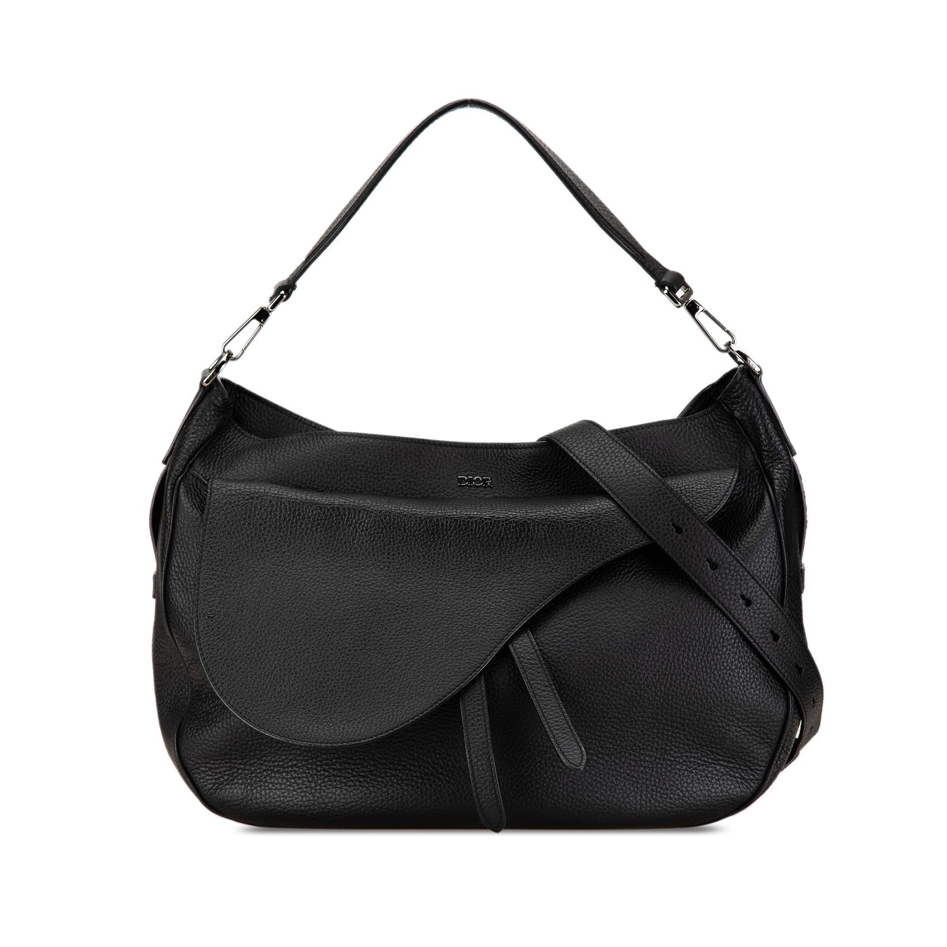 Dior Grained Calfskin Saddle Soft Bag Shg Suceoy Satchel Bag