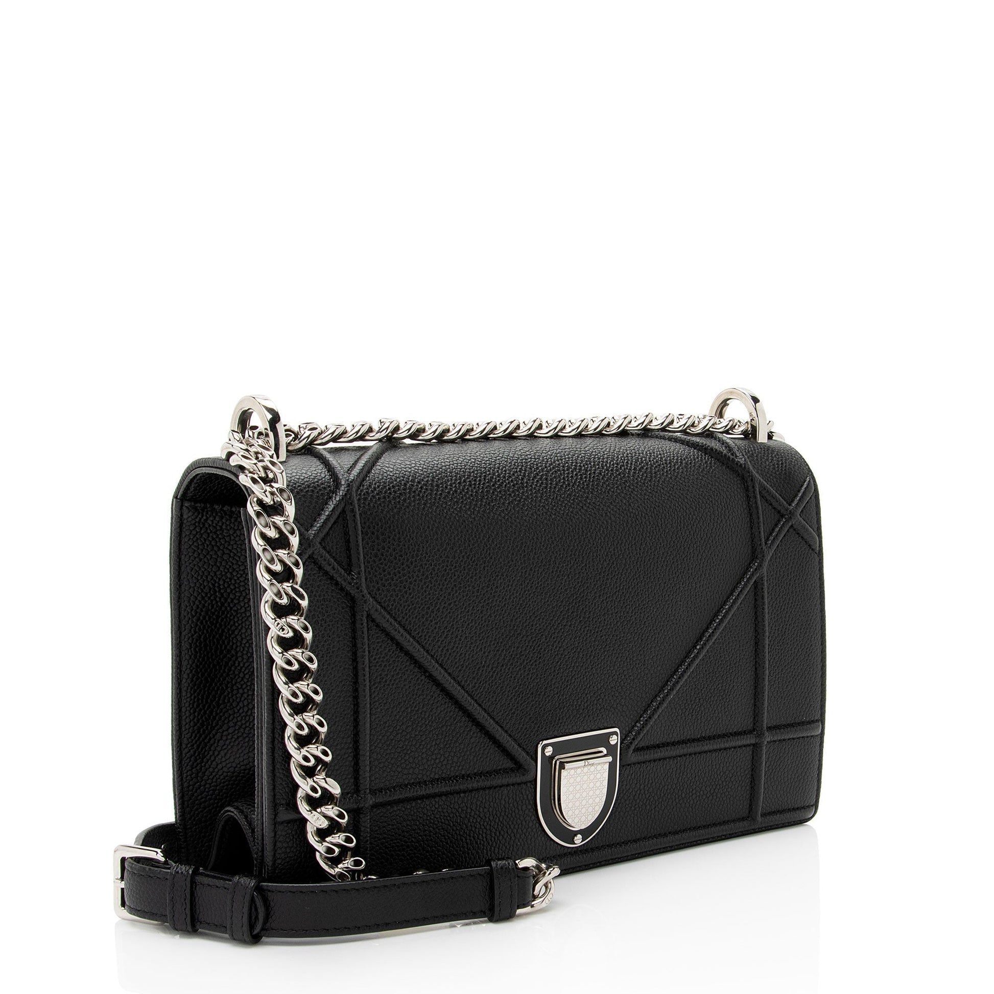 Dior Grained ama Shoulder Bag Shf Kziqlt Leather Medium