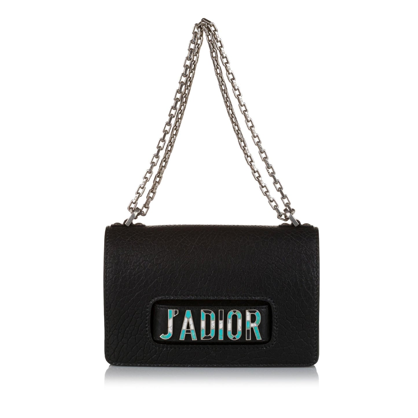 Dior Ja Bag Shg Creini Leather Chain Flap Crossbody Bag