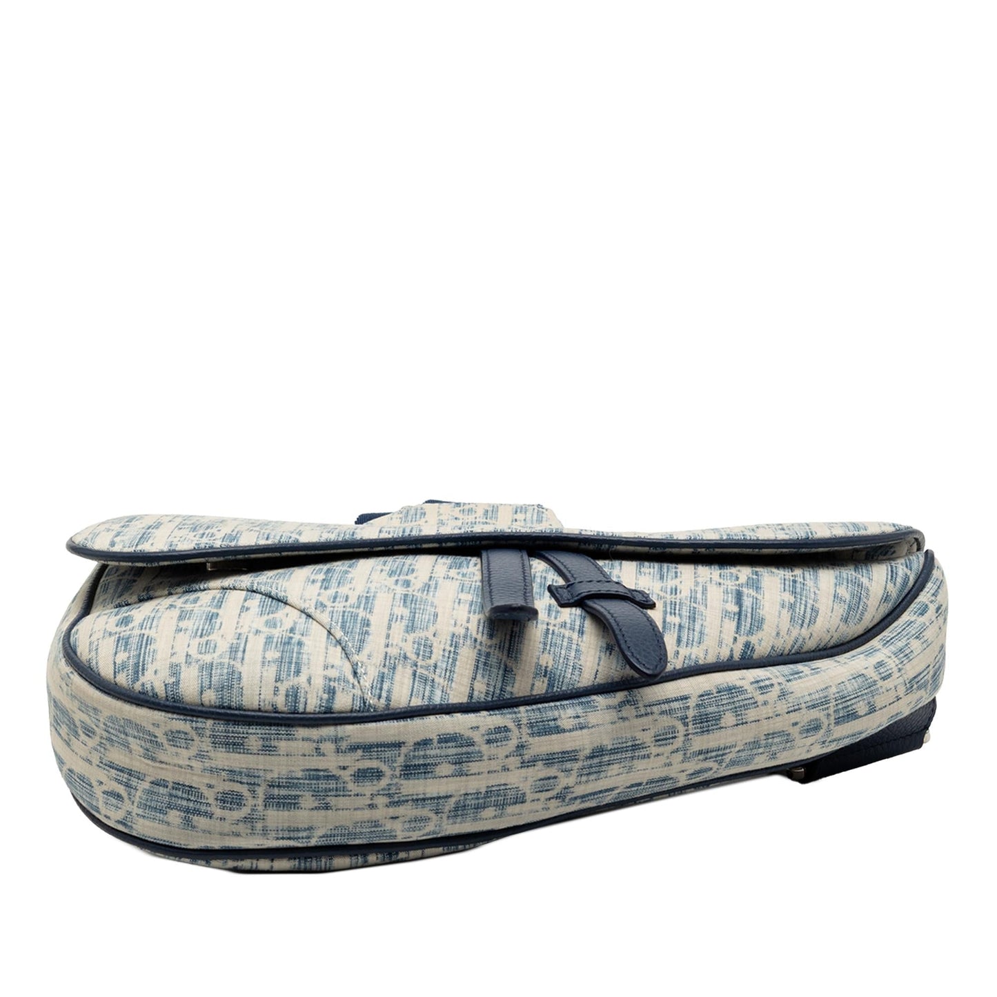 Dior Kasuri Oblique Saddle Crossbody Canvas Crossbody Bag