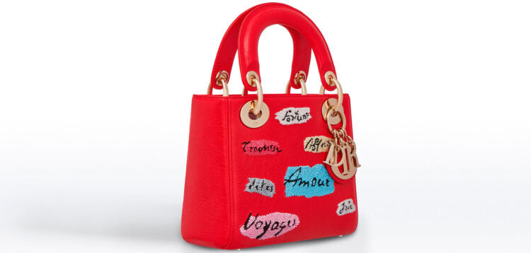 Dior Lady Bag Red Travel Bag