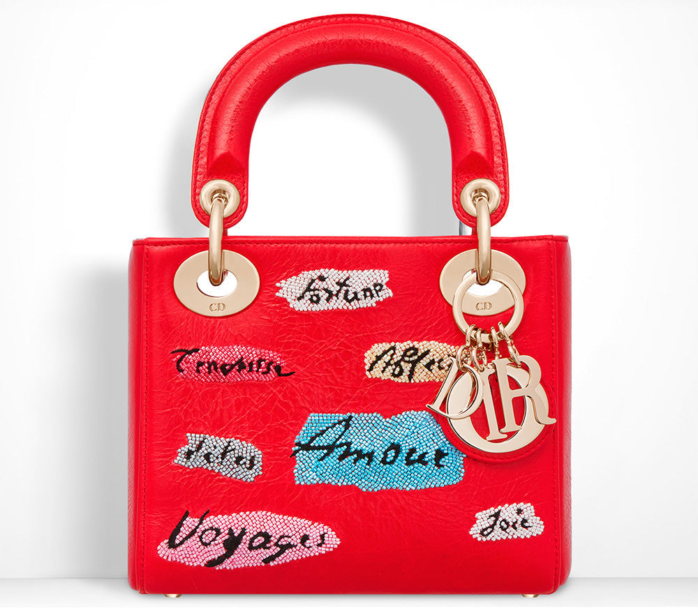 Dior Lady Bag Red Travel Bag