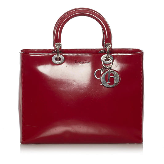 Dior Lady Handbag Shg Leather Satchel Bag