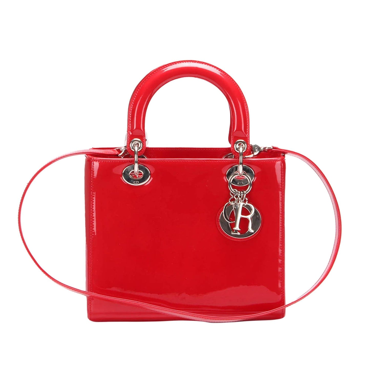 Dior Lady Satchel Shg Jr9Q1S Leather Patent Satchel Bag