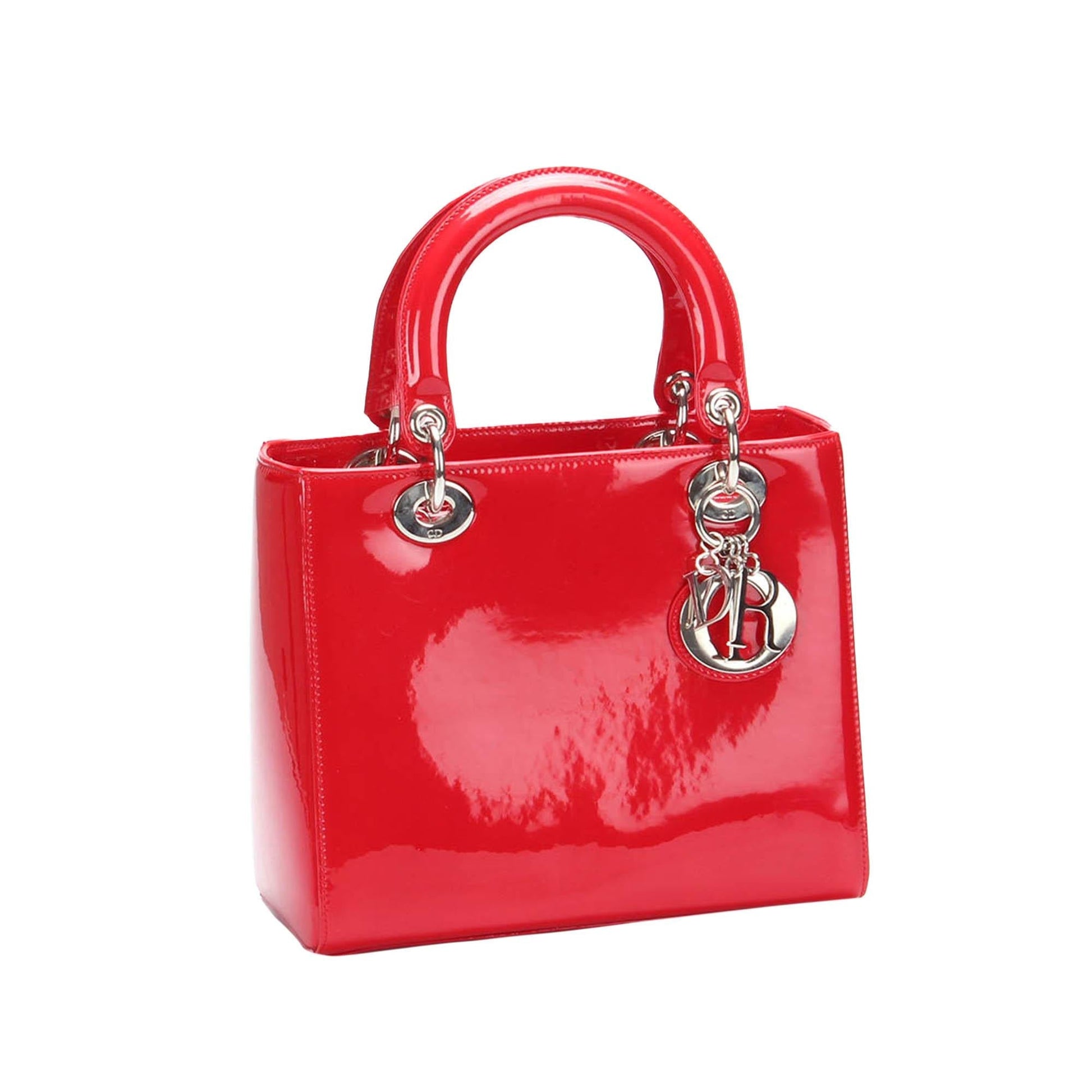 Dior Lady Satchel Shg Jr9Q1S Leather Patent Satchel Bag