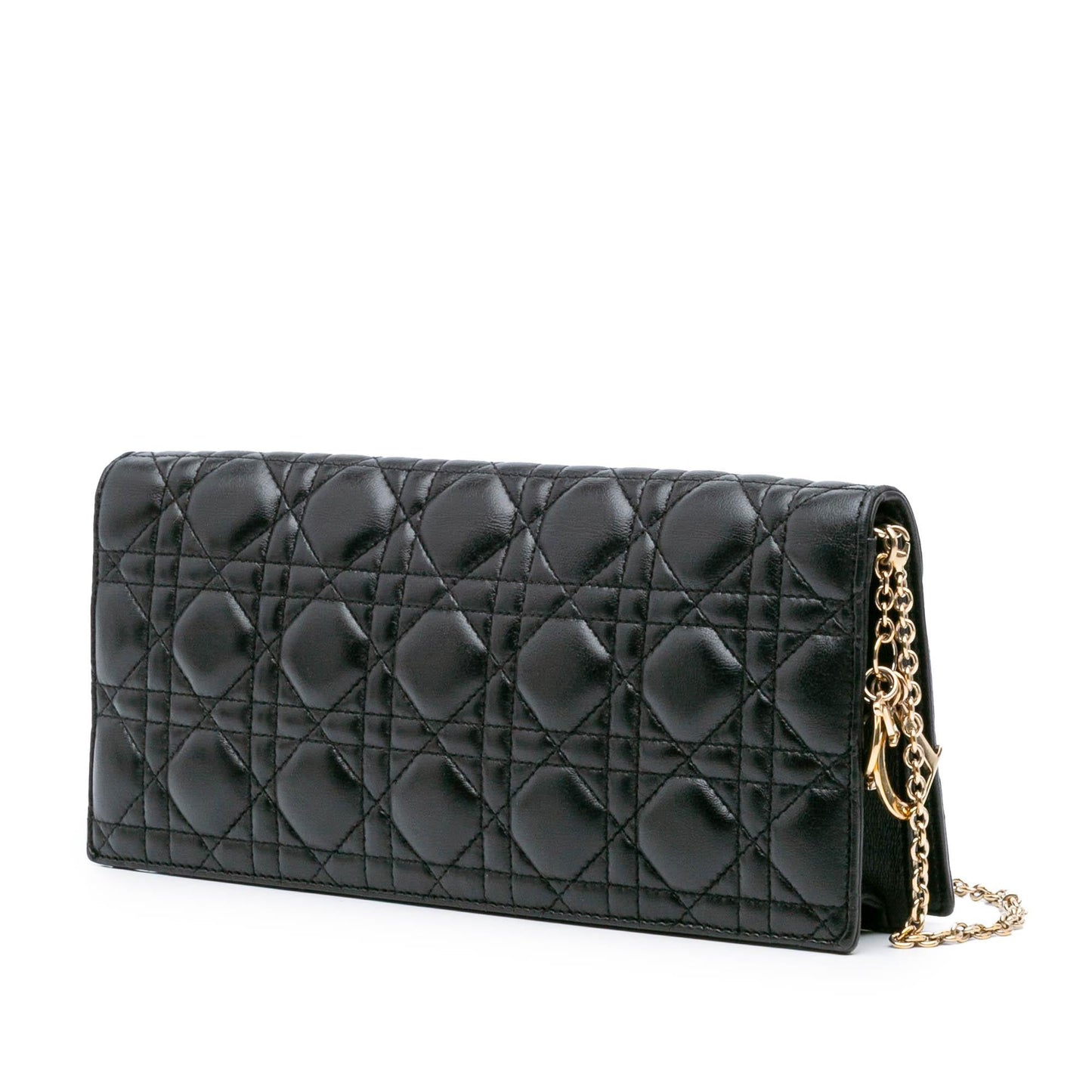 Dior Cannage Lady Convertible Clutch Lambskin Clutch Bag