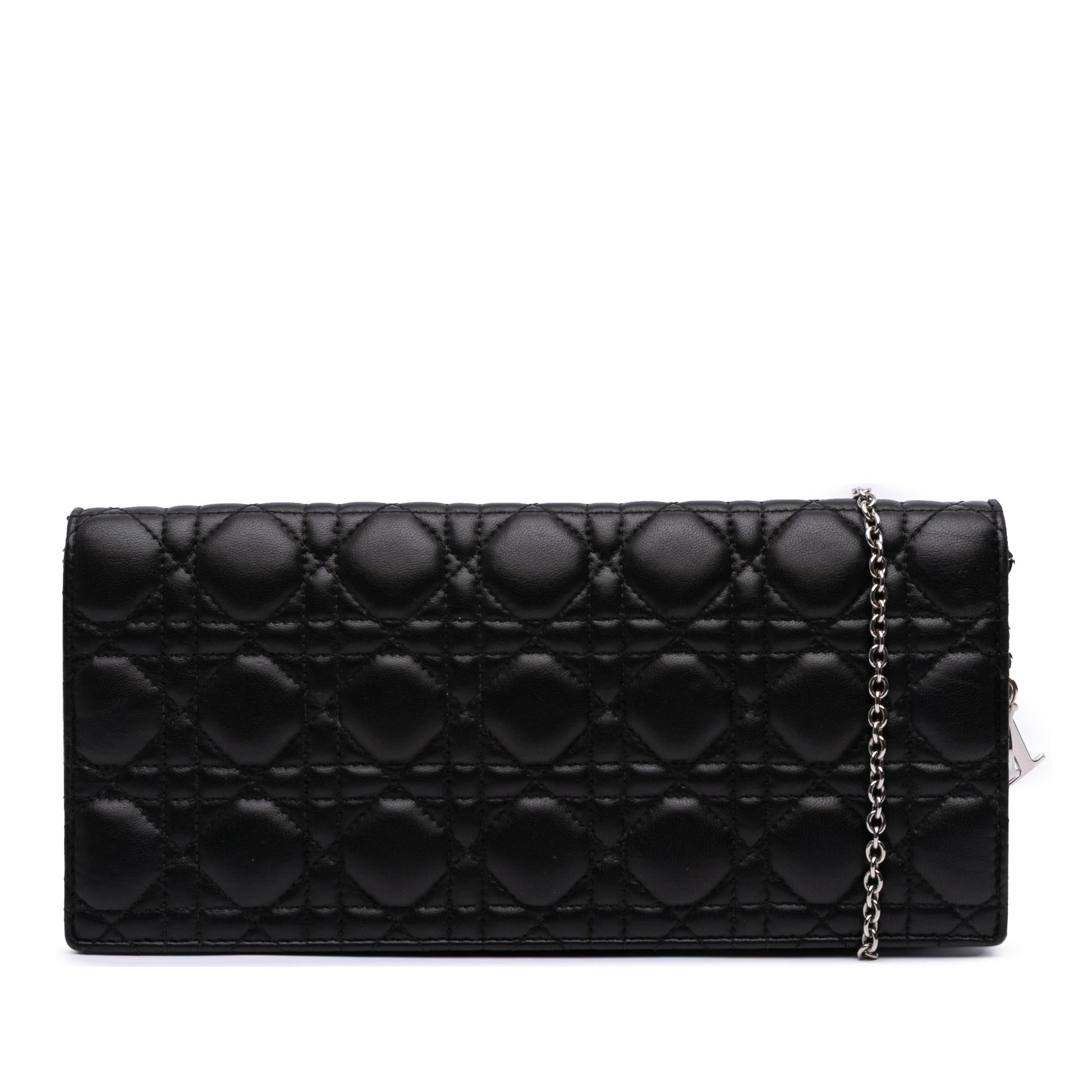 Dior Cannage Lady Convertible Clutch Lambskin Clutch Bag Convertible Clutch 1