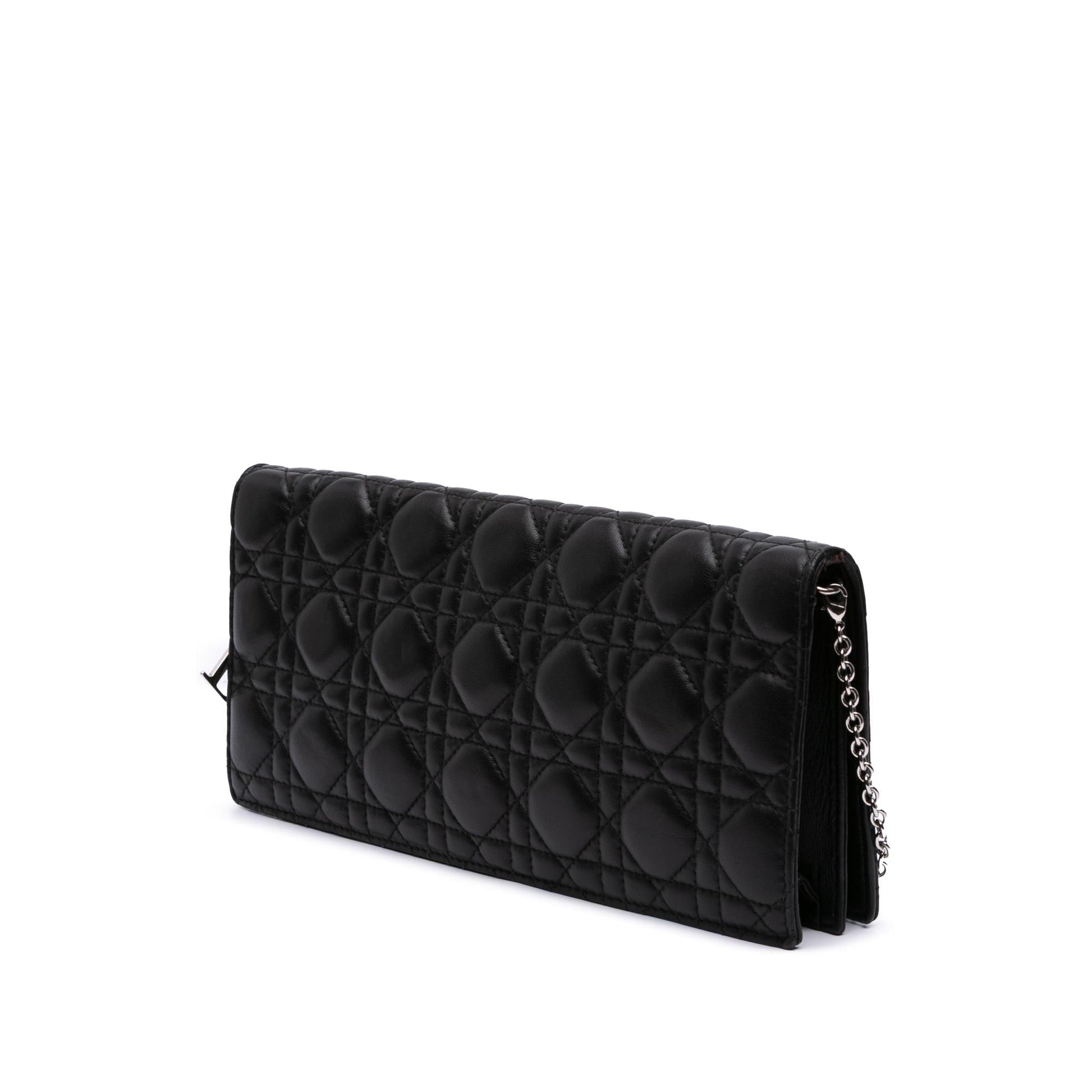 Dior Cannage Lady Convertible Clutch Lambskin Clutch Bag Convertible Clutch 1