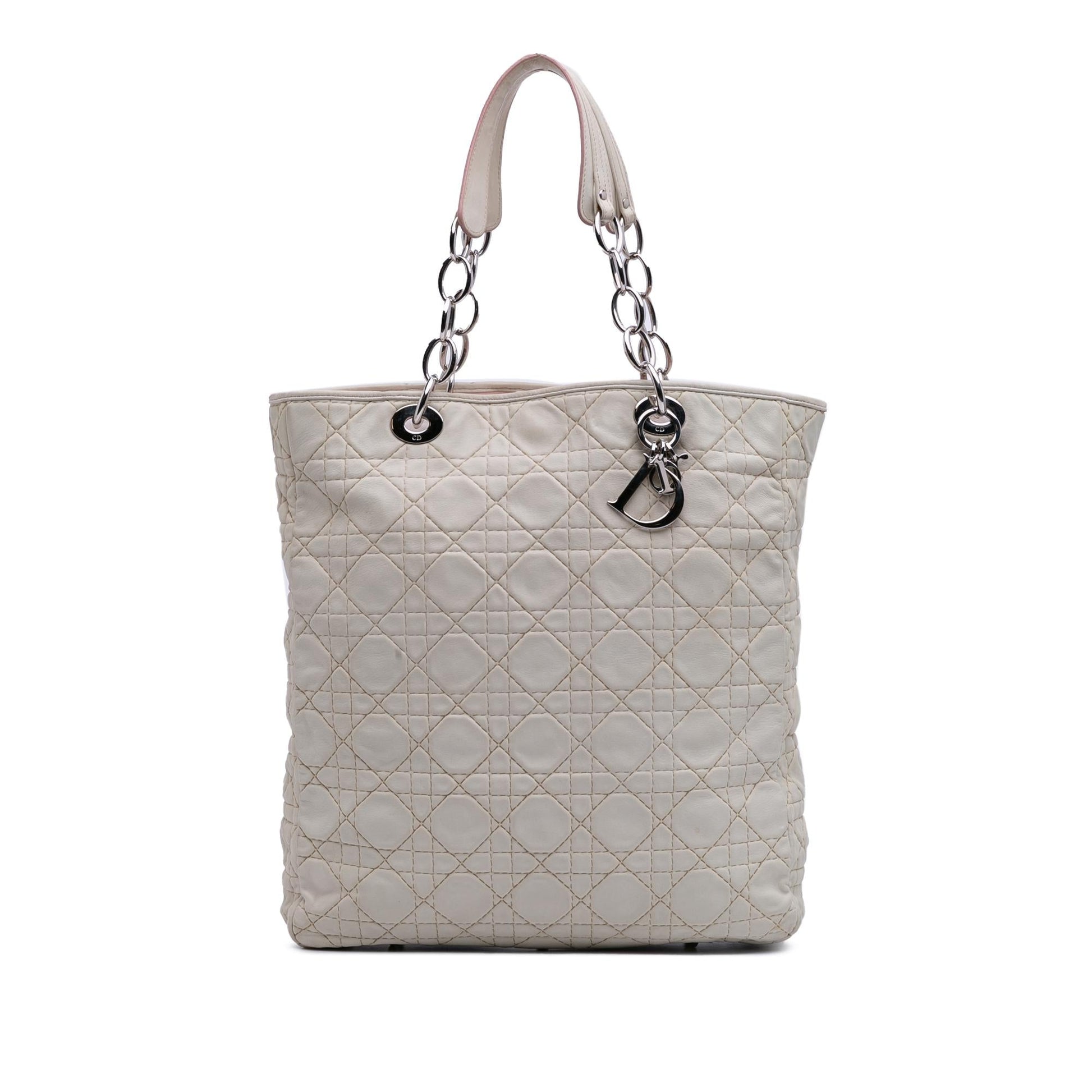 Dior Cannage Lady Soft Shopping Tote Lambskin Tote Bag Shopping Tote 1