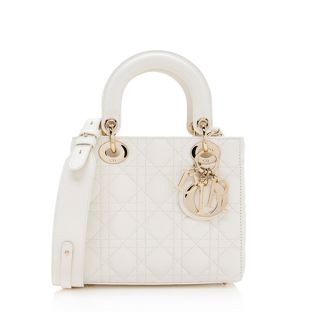 Dior Cannage Lady Tote Shf Lambskin Small Tote Bag