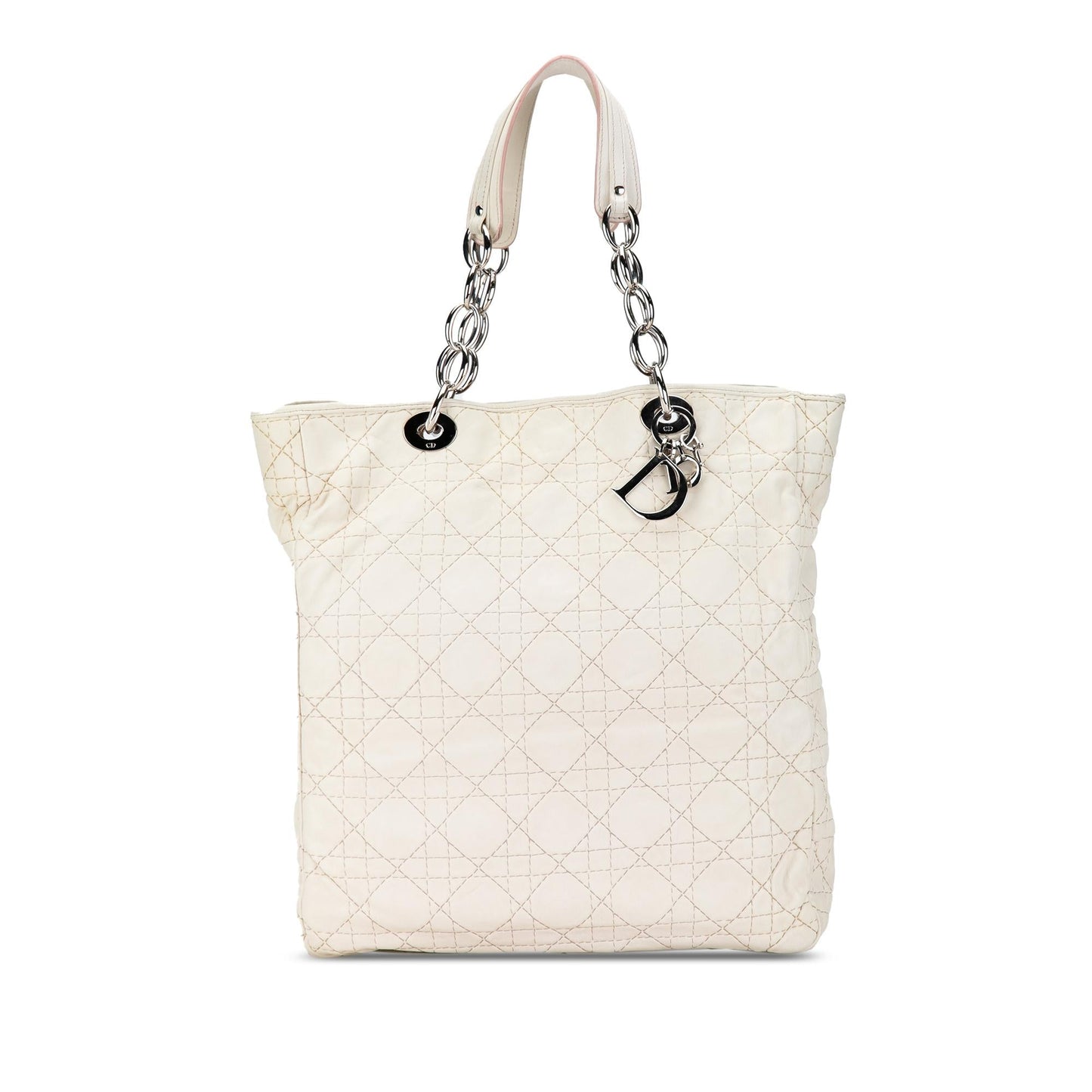 Dior Cannage Shopping Tote Shg Icewoy Lambskin Tote Bag
