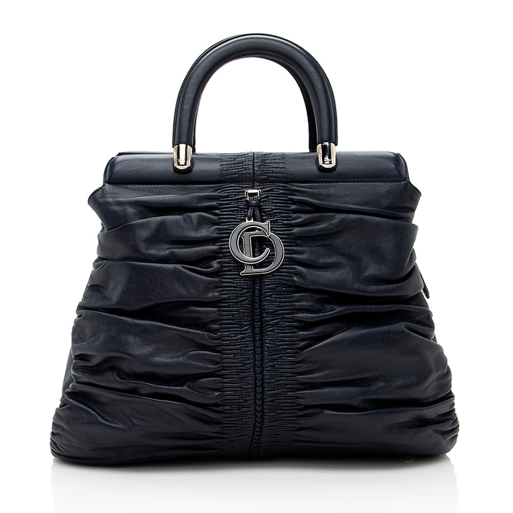 Dior Karenina Frame Tote Shf Lambskin Small Tote Bag