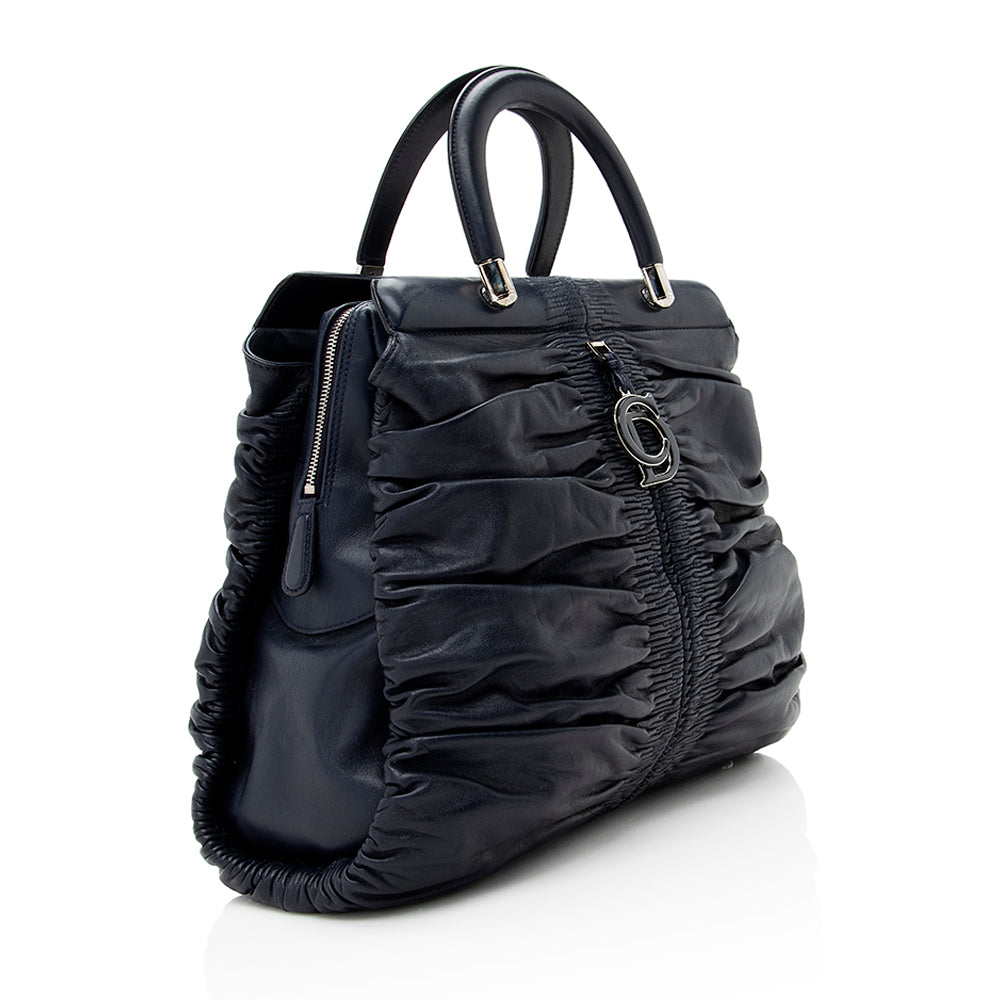 Dior Karenina Frame Tote Shf Lambskin Small Tote Bag