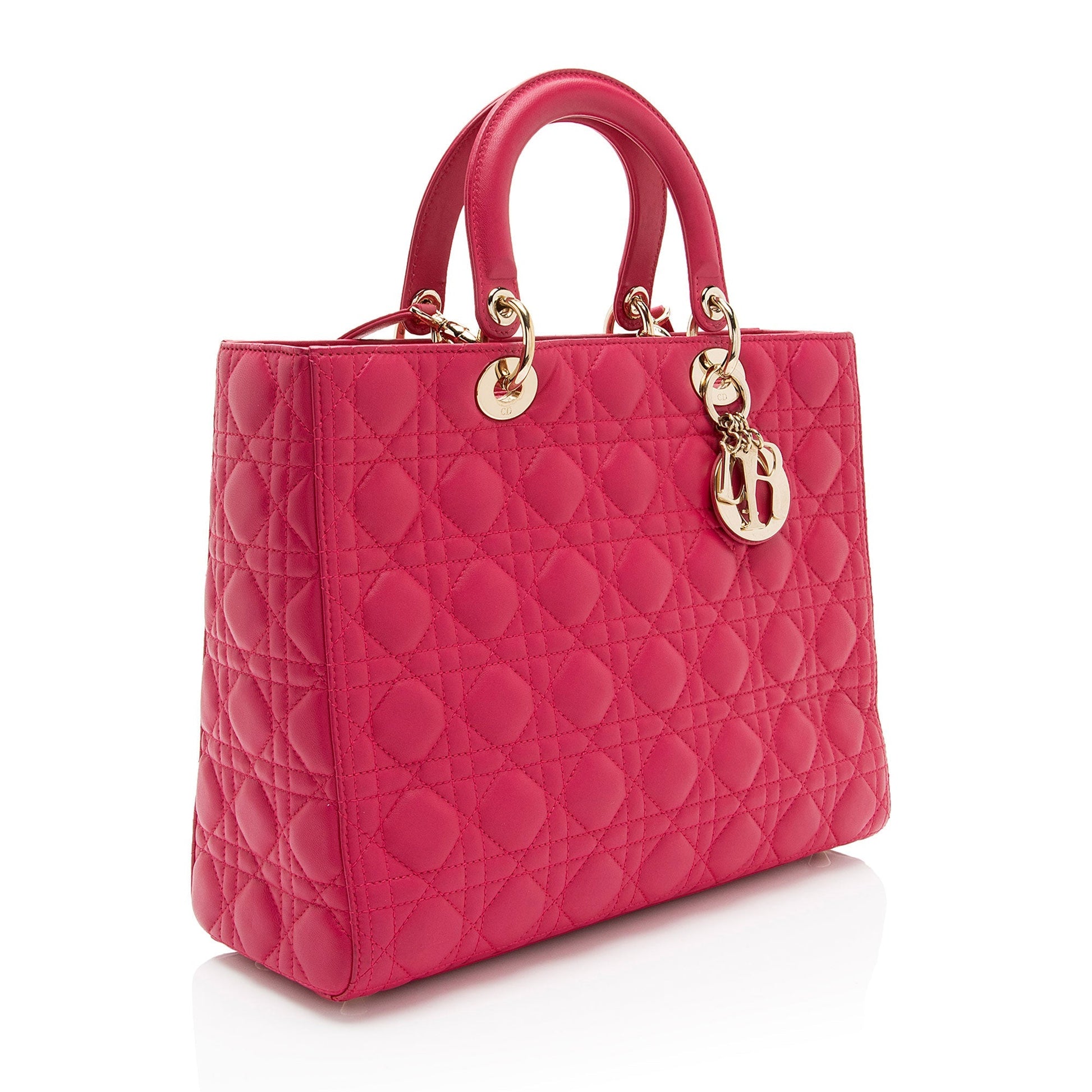 Dior Lady Tote Shf Ovsaog Lambskin Large Tote Bag