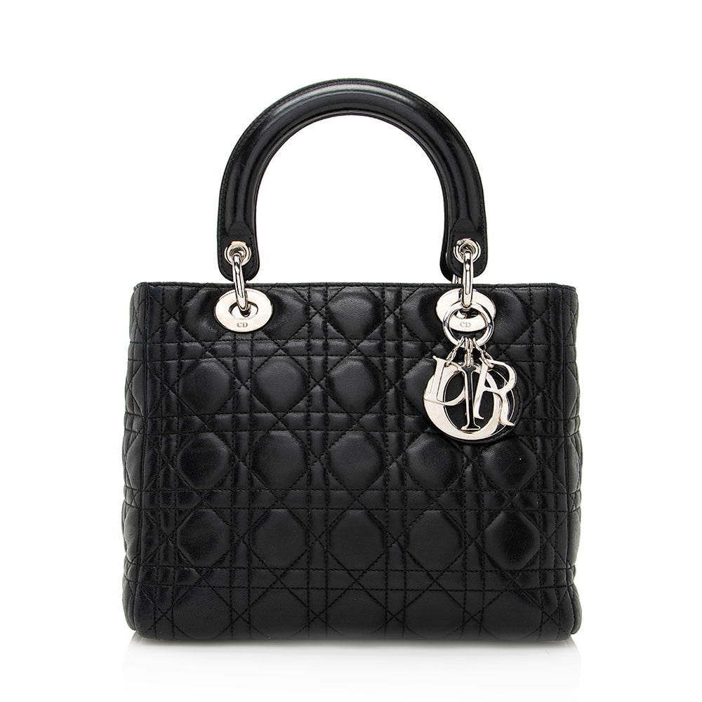 Dior Lady Tote Shf Lambskin Medium Tote Bag Tote Shf 20990