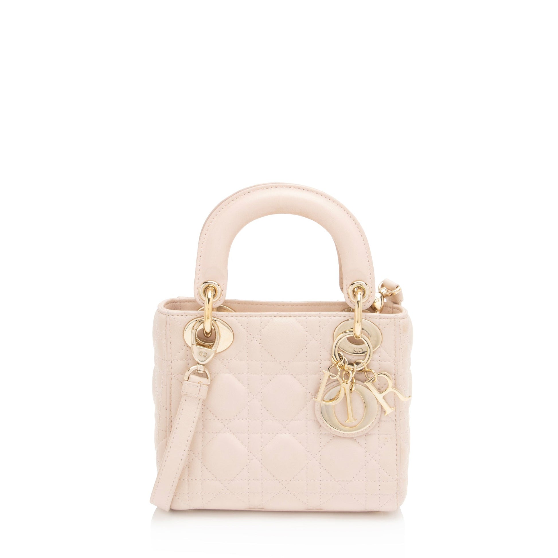 Dior Lady Tote Shf Tfr3Vt Lambskin Mini Tote Bag