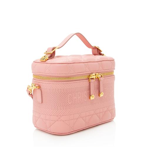 Dior Travel Vanity Case Shf Reedex Satchel Bag Lambskin Small