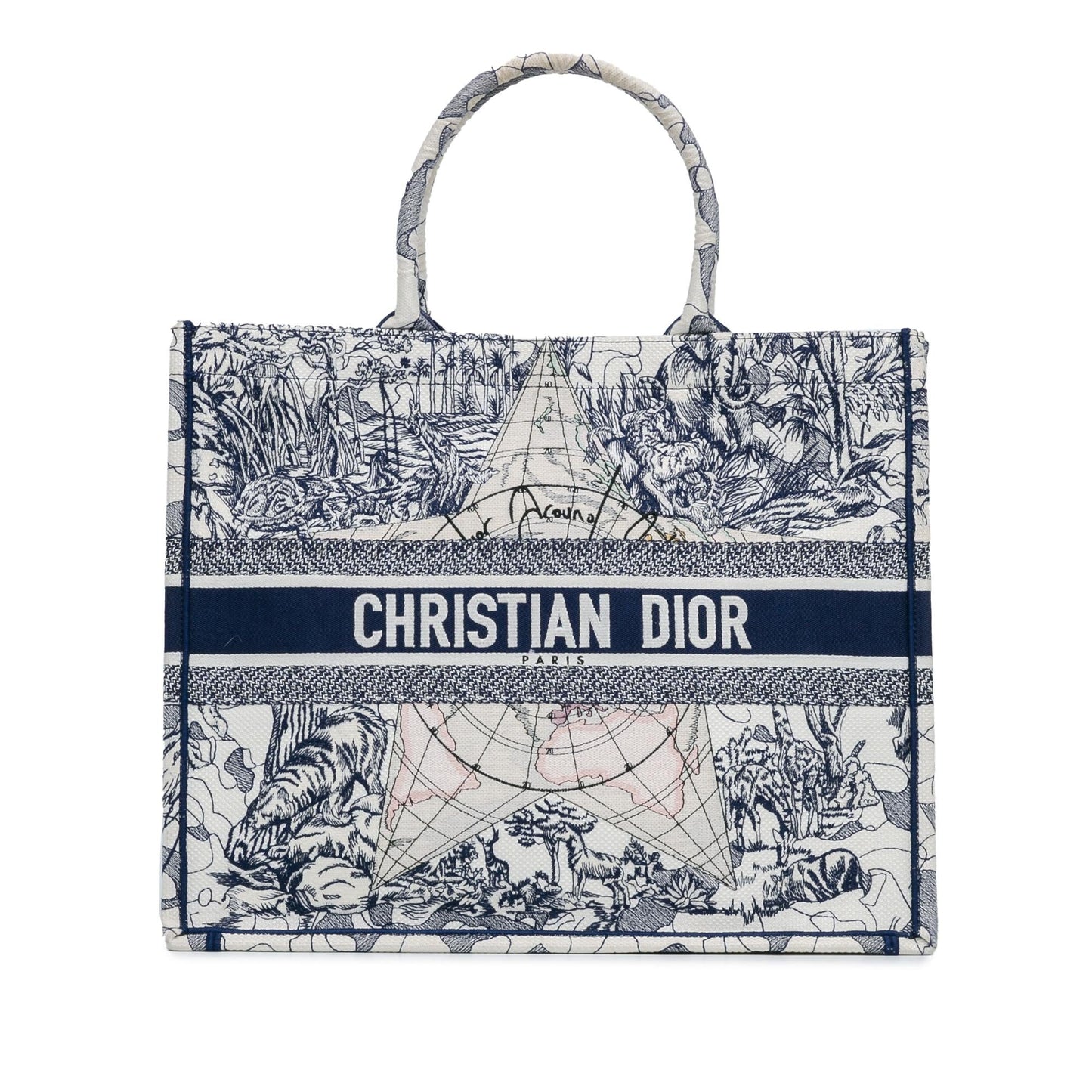 Dior Around The World Book Tote Shg Dgkn9I Large Tote Bag