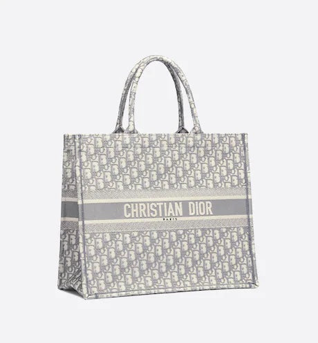Dior Book Tote Gray Handbag Tote Bag