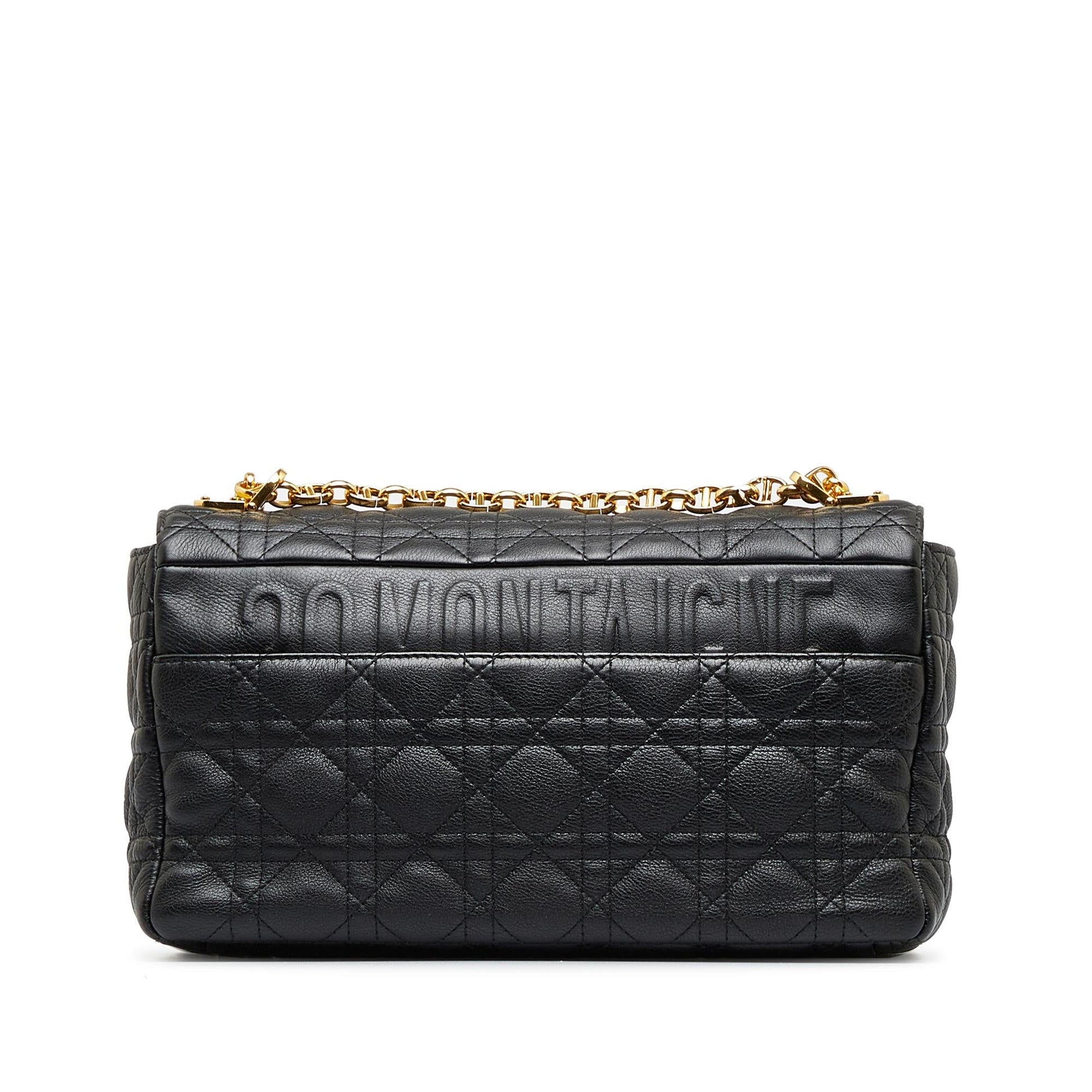 Dior Cannage Caro Shg Wqowed Crossbody Bag Large