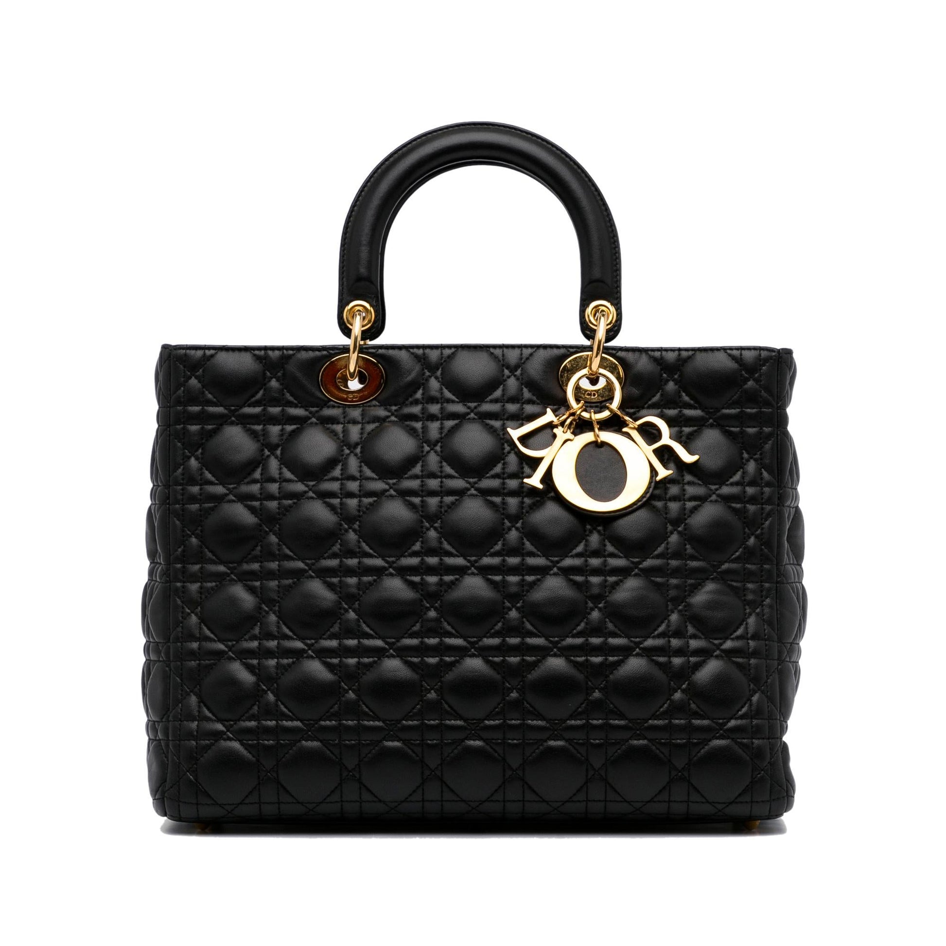 Dior Cannage Lady Shg O7Kgjy Tote Bag Large
