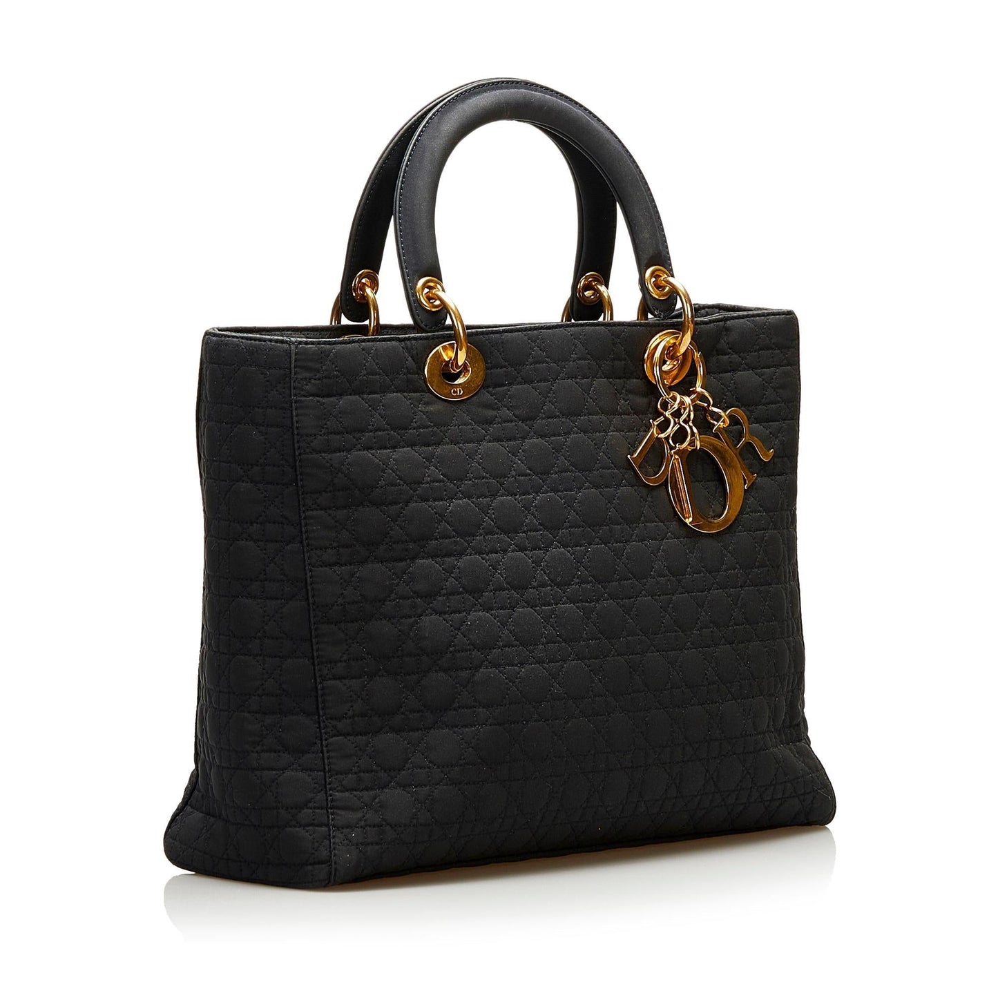 Dior Cannage Lady Shg Tote Bag Nylon Large