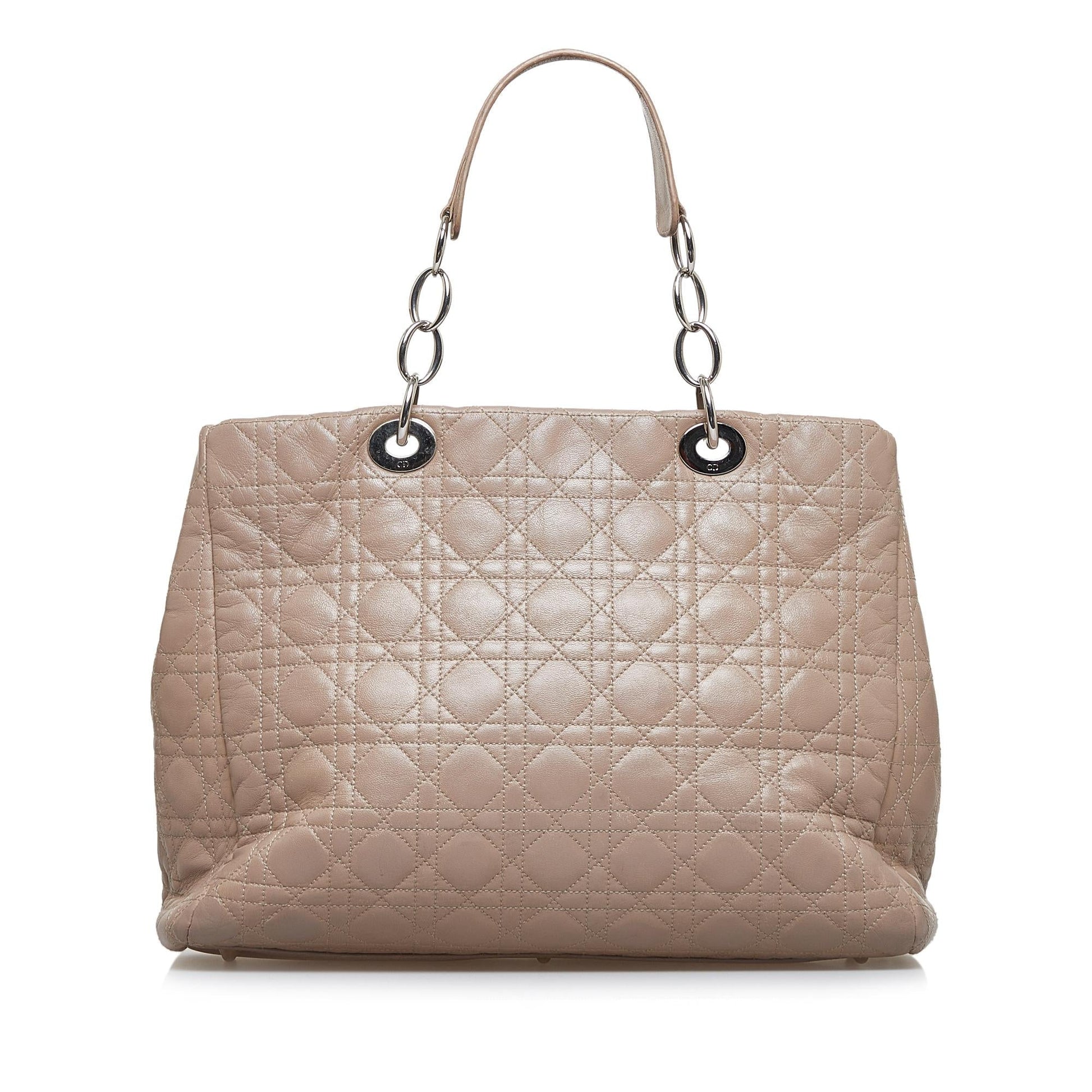 Dior Cannage Soft Lady Shg Lbvtoe Tote Bag Large