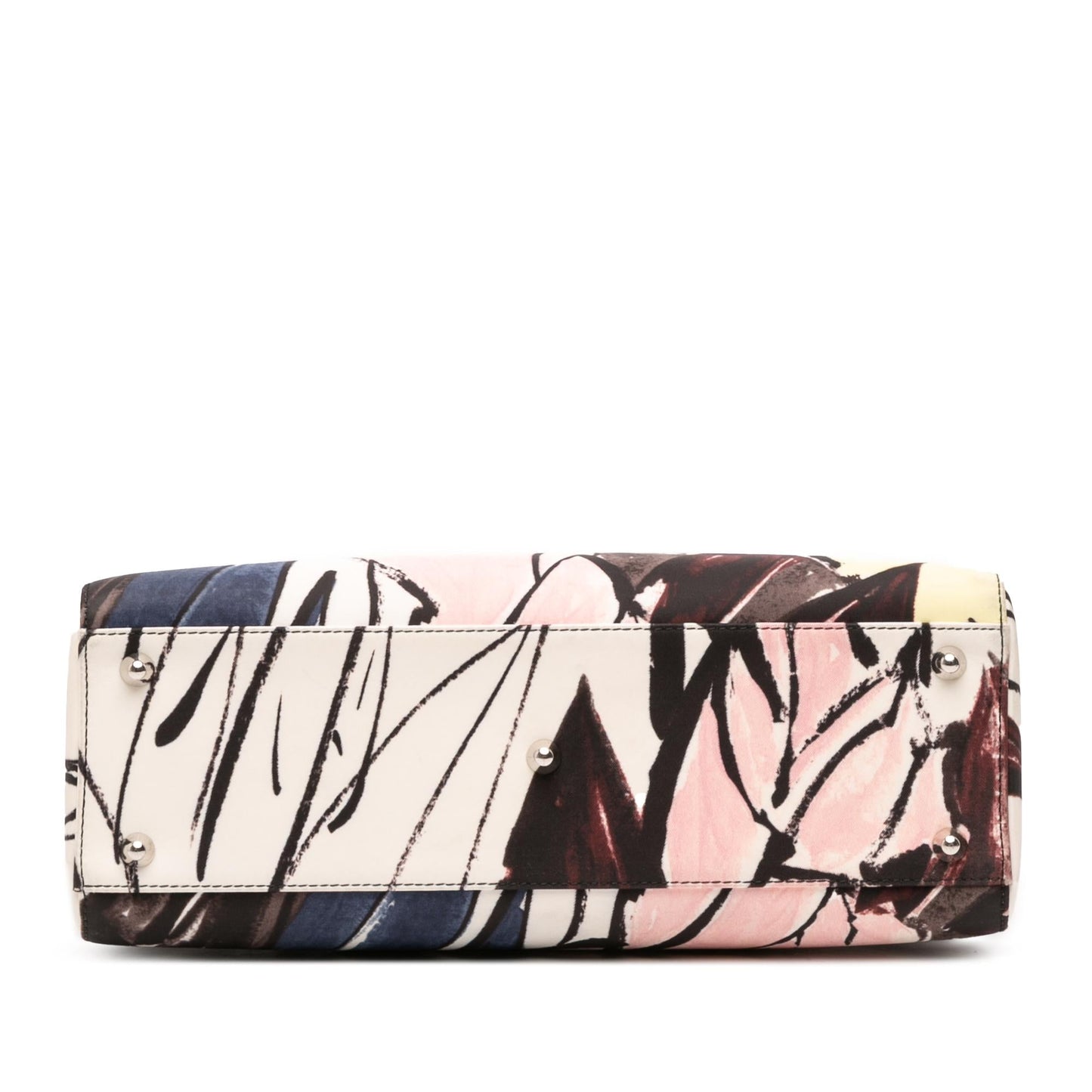 Dior Floral Graffiti Lady Satchel Bag Canvas Large