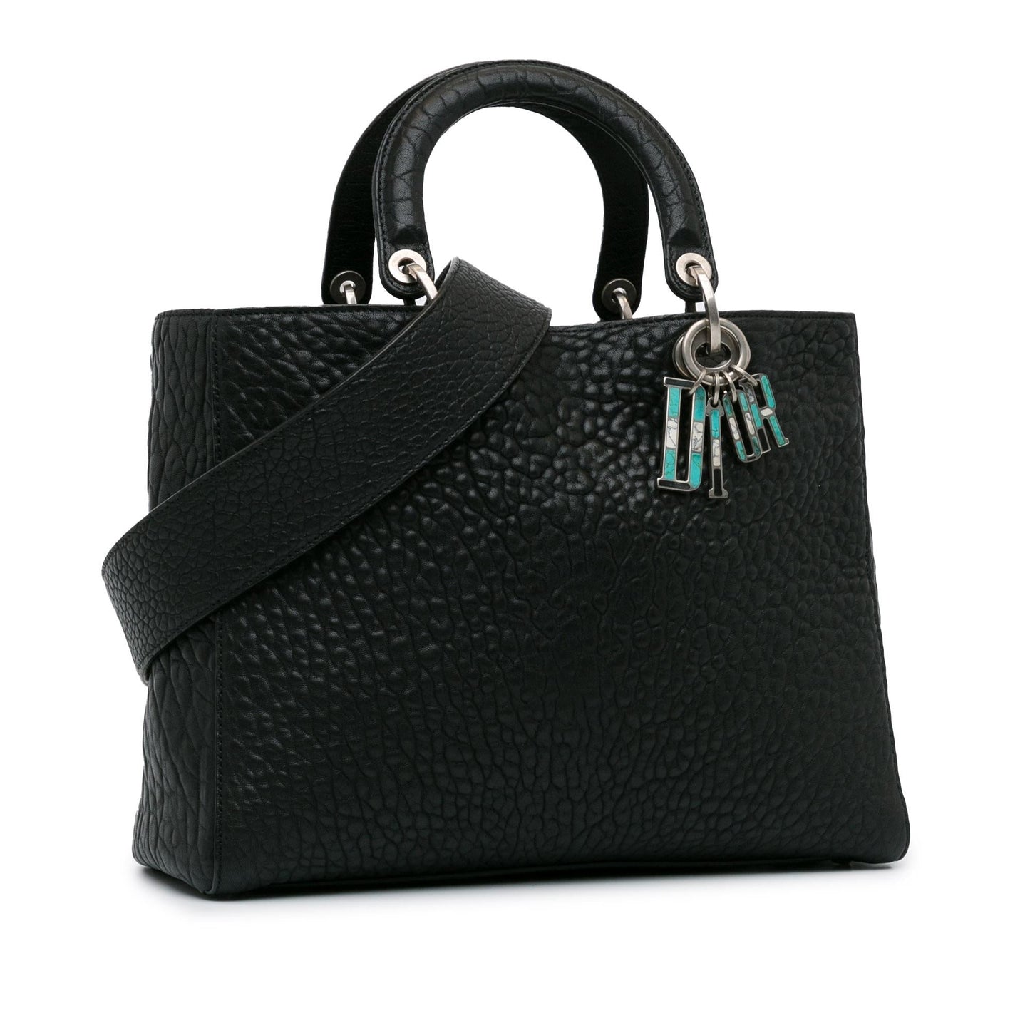 Dior Canyon Grained Lady Shg Obzds1 Satchel Bag Lambskin Large