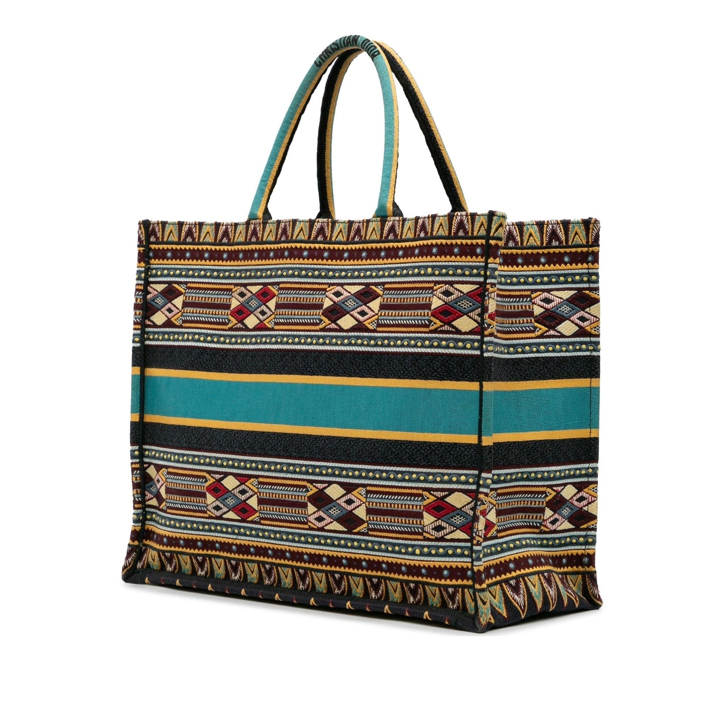 Dior Book Tote Canvas Large Embroidered Tote Bag