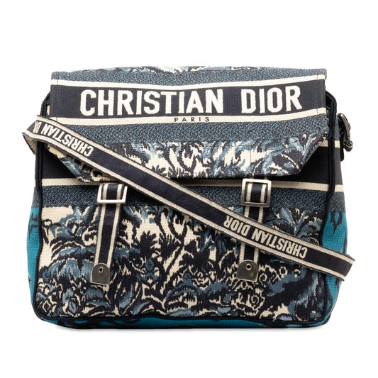 Dior Palm Tree camp Messenger Bag Shg D6Ob9L Large Embroidered Crossbody Bag