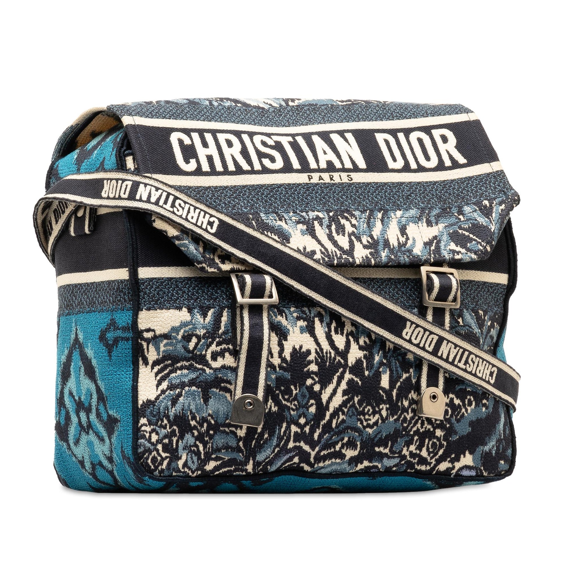 Dior Palm Tree camp Messenger Bag Shg D6Ob9L Large Embroidered Crossbody Bag