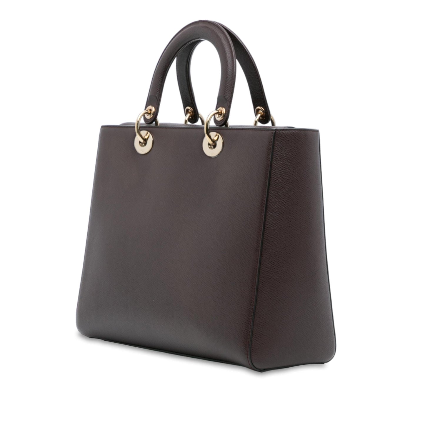 Dior Grained Calfskin Lady Sire Satchel Bag Large