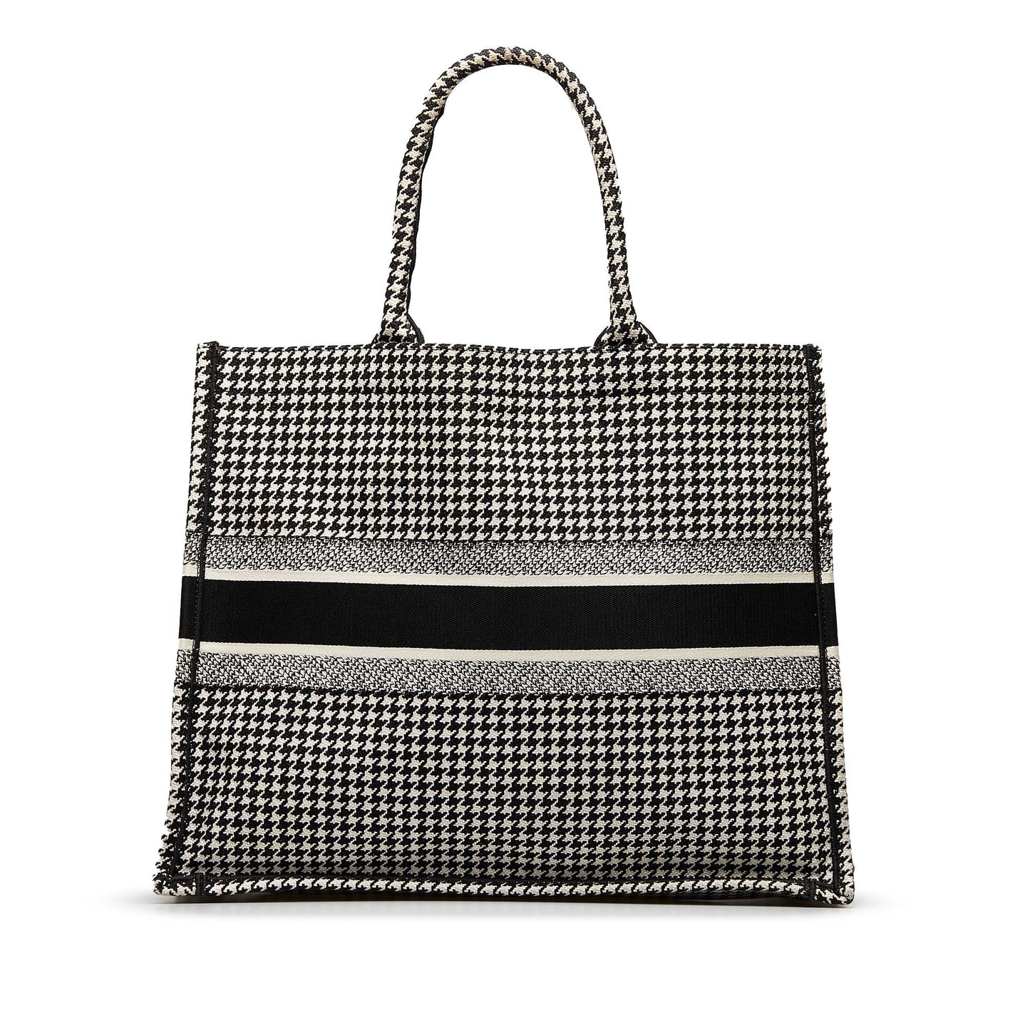 Dior Houndstooth Book Tote Large Tote Bag Houndstooth Book Tote