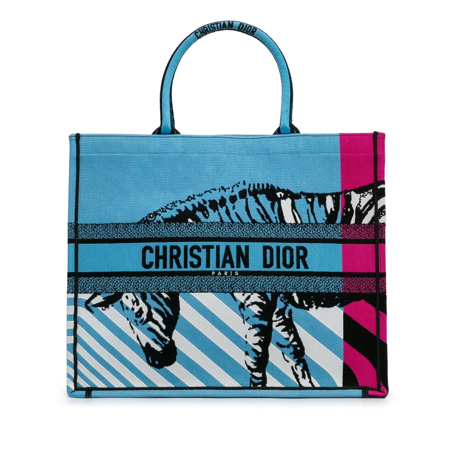 Dior Jungle Pop Book Tote Shg 41Ozfl Large Tote Bag