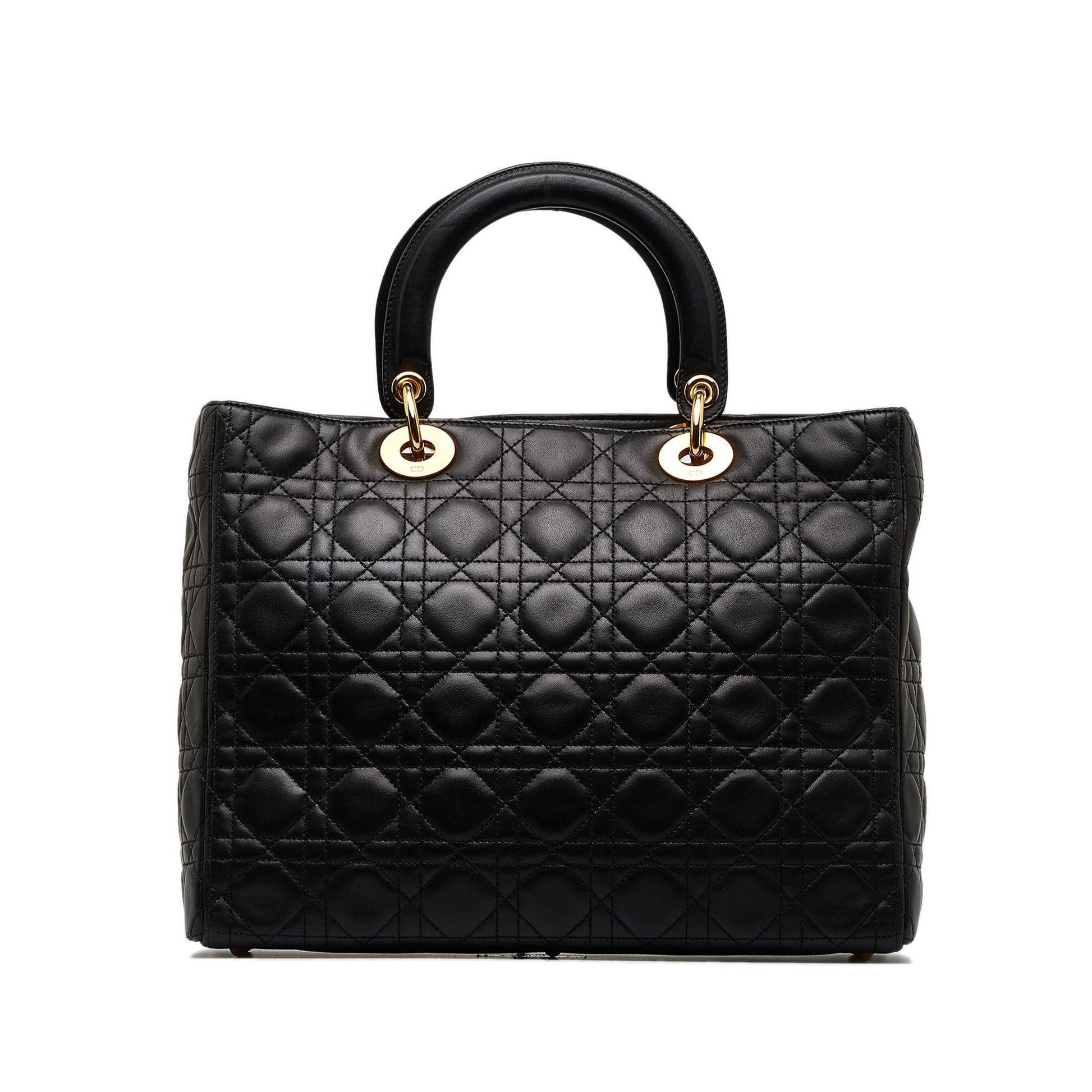 Dior Cannage Lady Shg V97Ffy Satchel Bag Lambskin Large