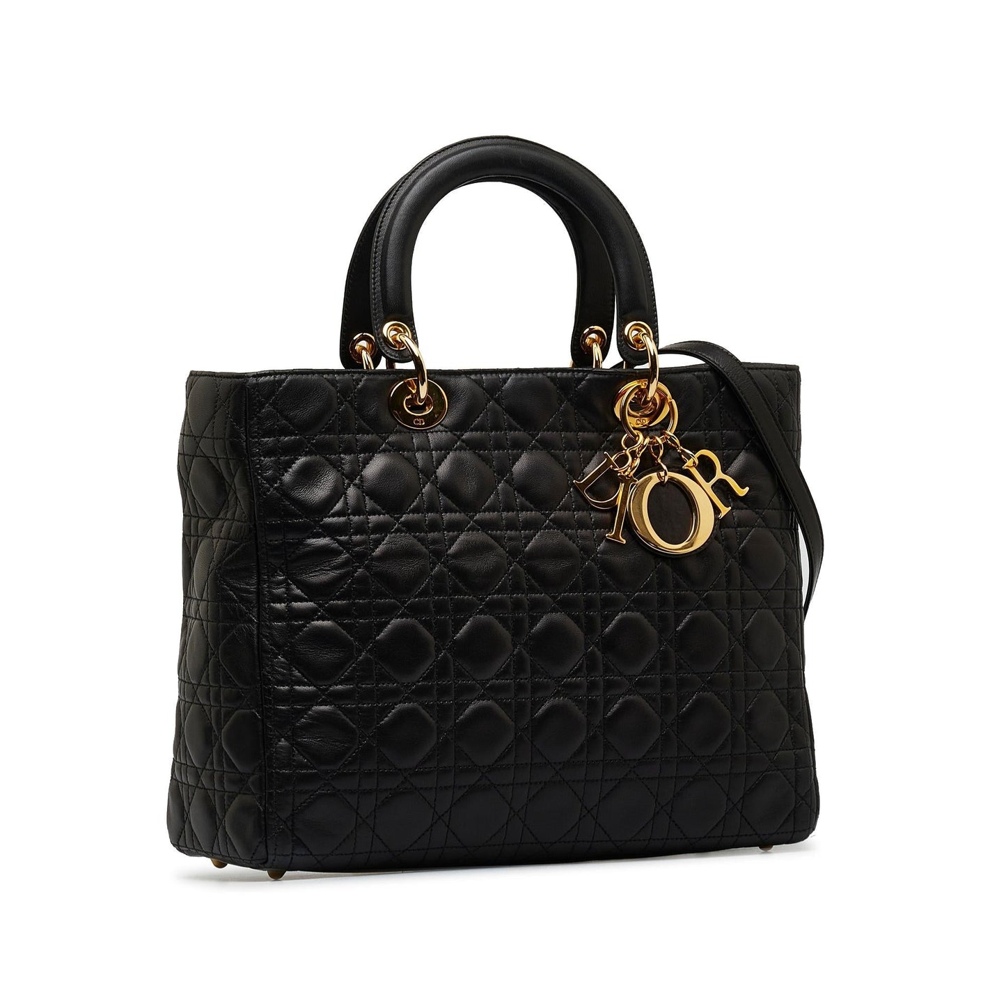 Dior Cannage Lady Shg V97Ffy Satchel Bag Lambskin Large