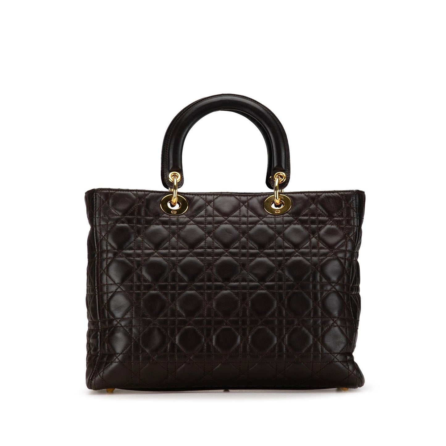 Dior Cannage Lady Shg Cx7Ovd Satchel Bag Lambskin Large