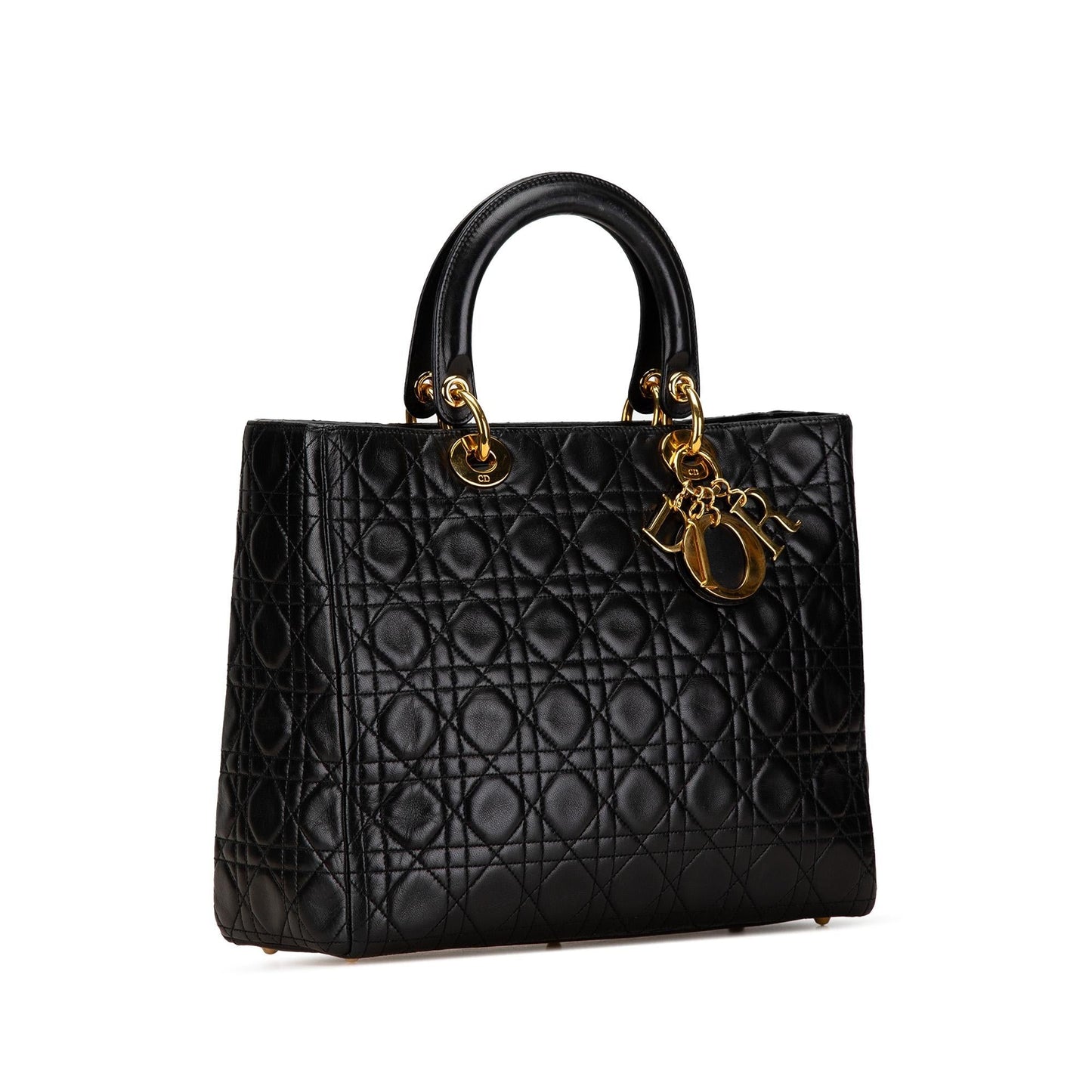 Dior Cannage Lady Shg 04Veqj Satchel Bag Lambskin Large