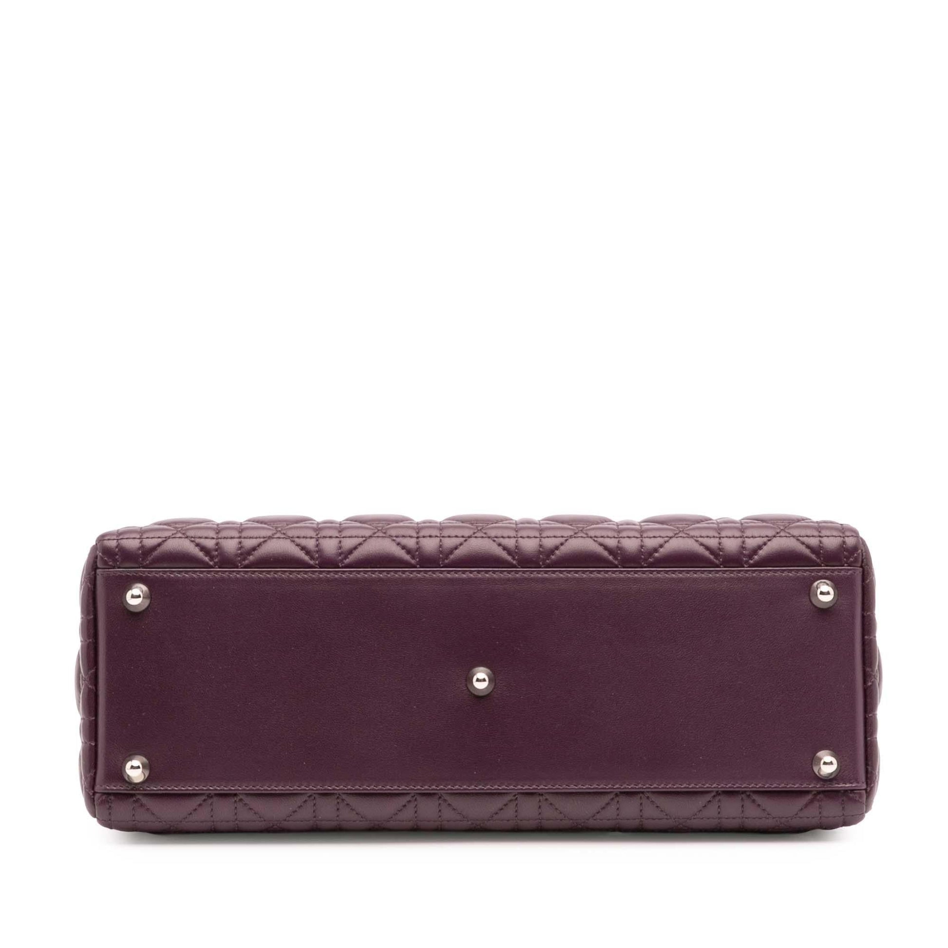 Dior Cannage Lady Satchel Bag Lambskin Large Lady Dior 4